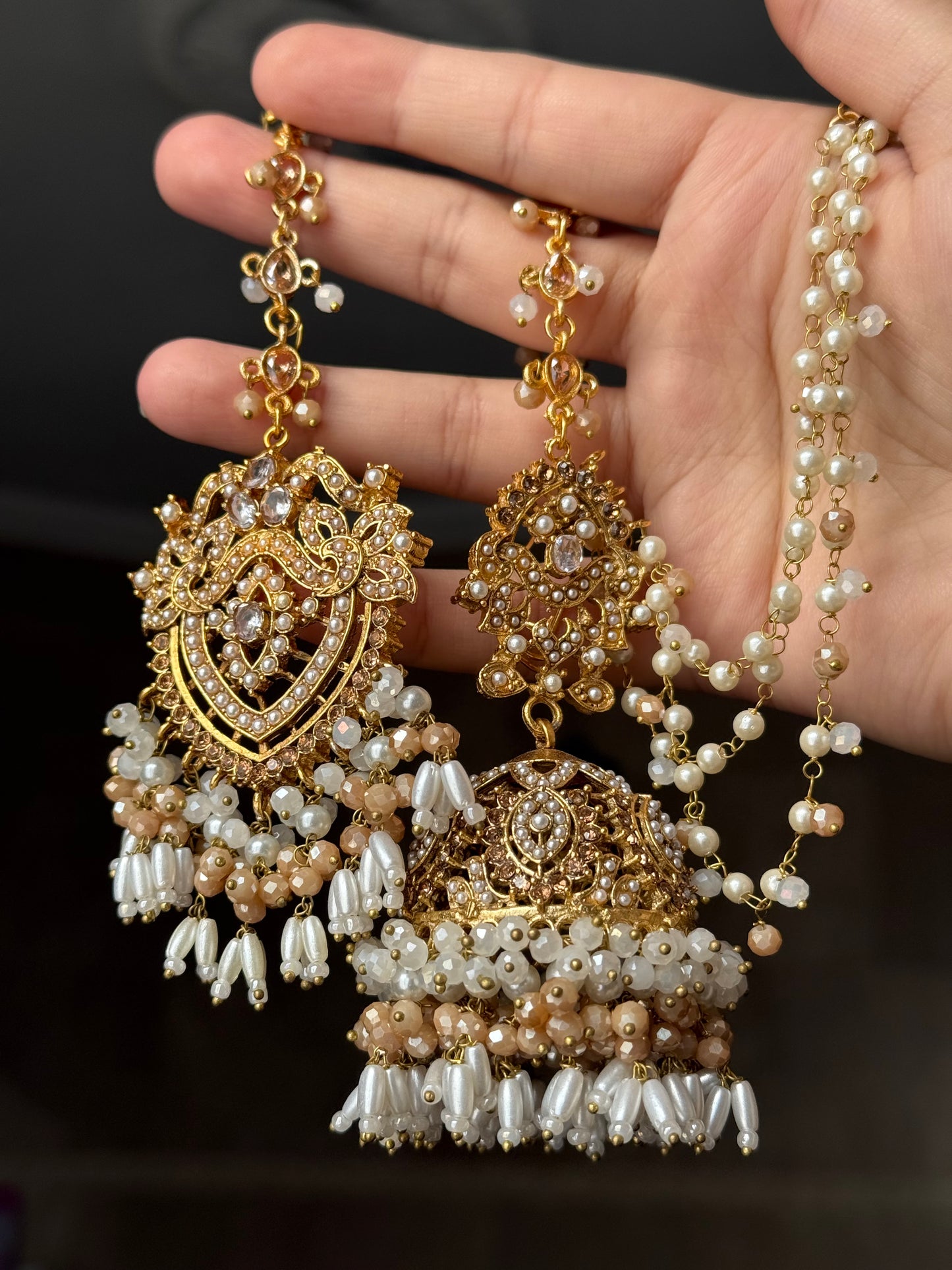 Aqsa - Jhumke Tikka set 8 colours available