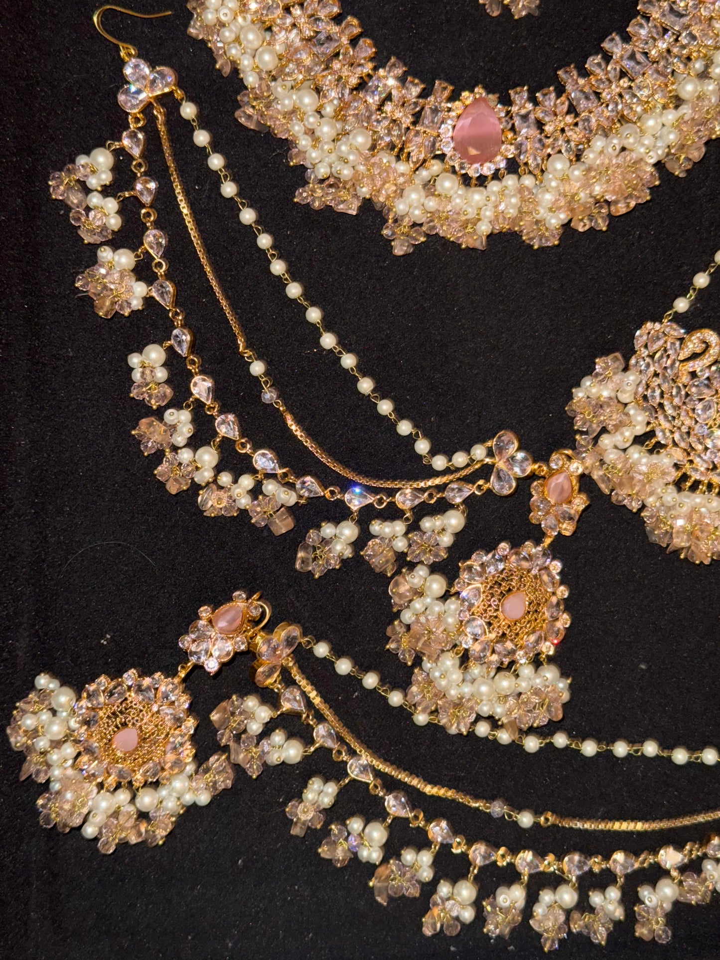 LAILA - Bridal set with sahara earring, tikka & jhumar | 2 colours available