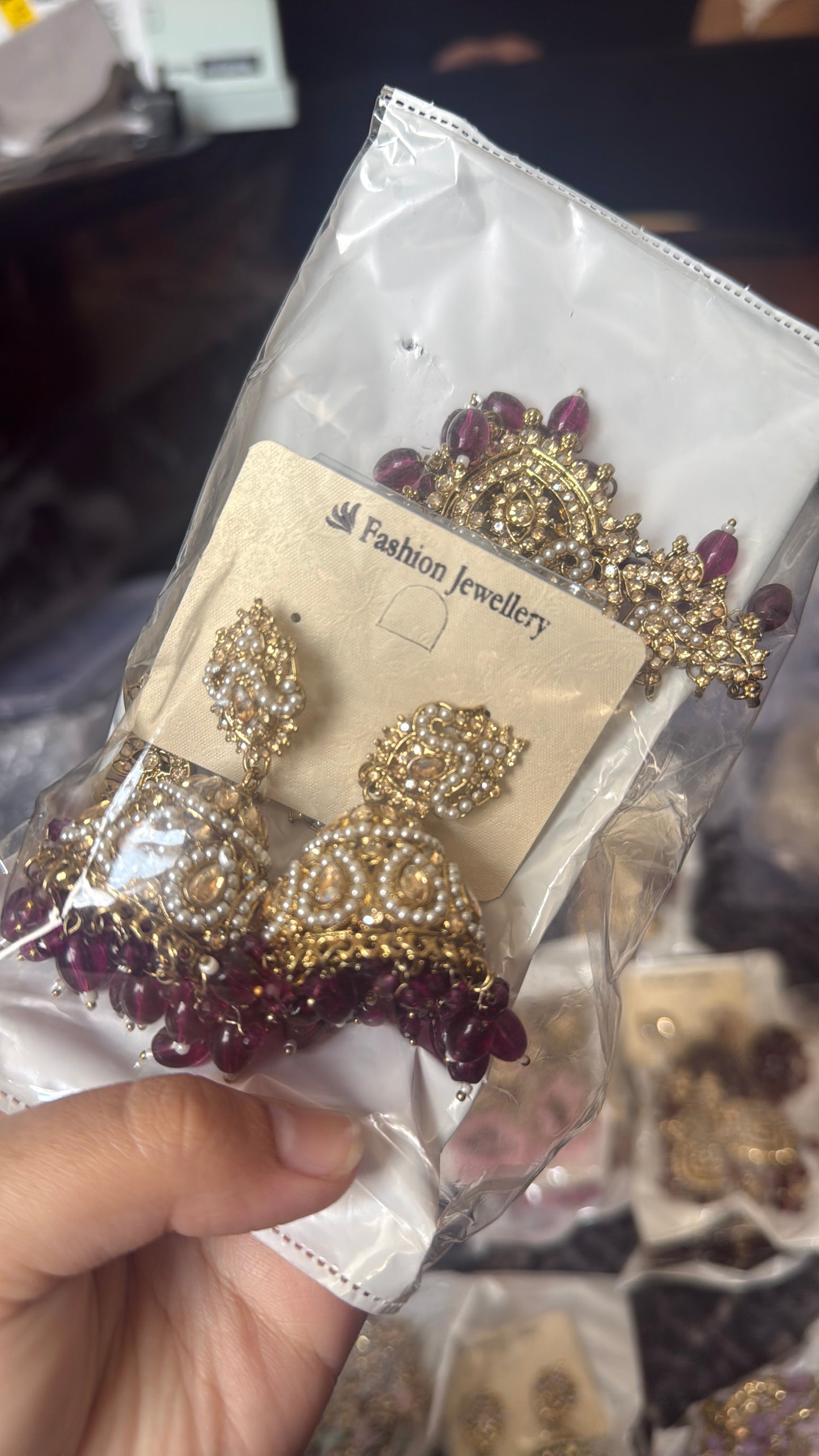 Kaneez - Jhumar, Jhumke and Tikka set | available in 9 colours