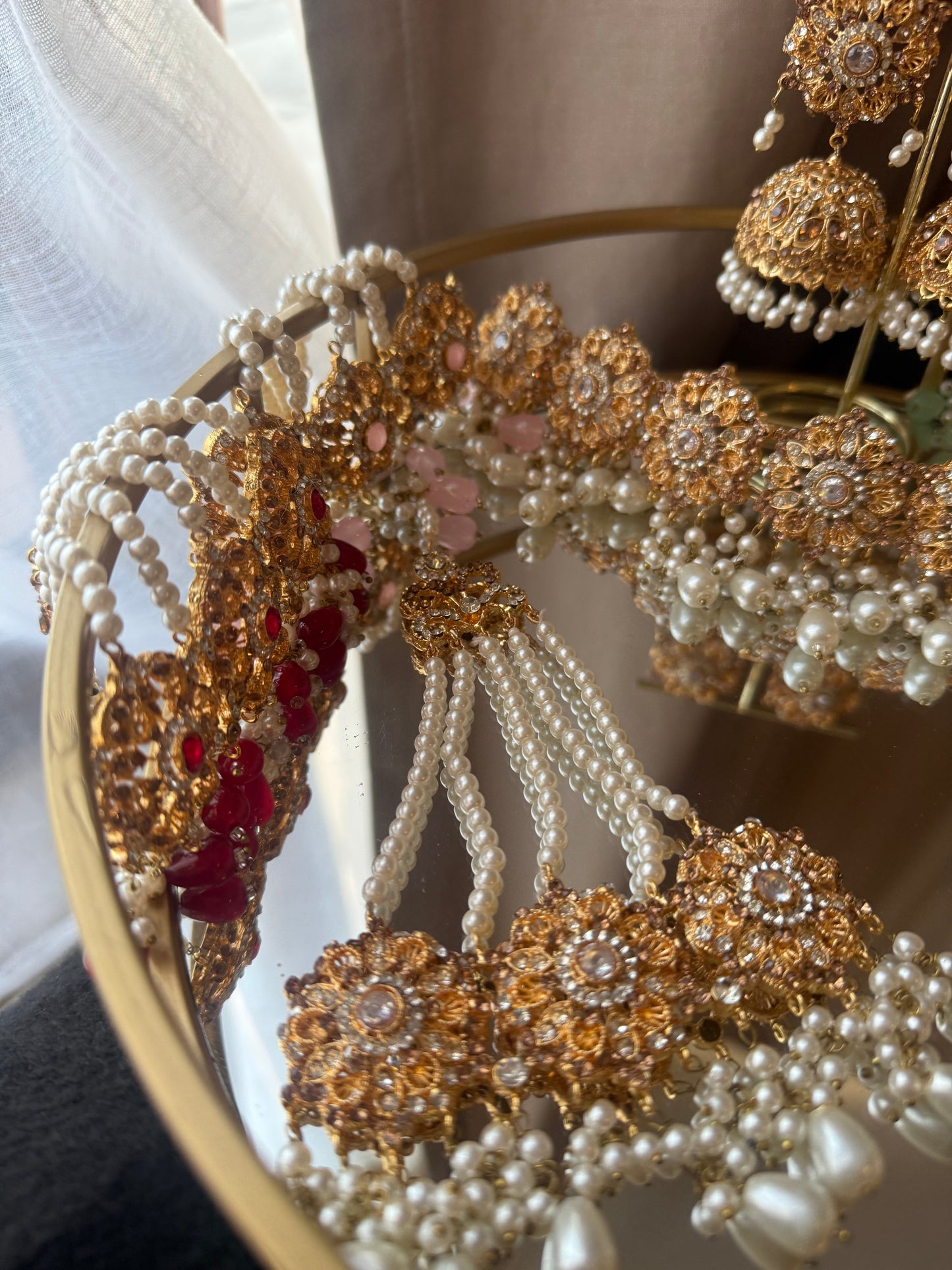 Rakshi - choker with jhumar jhumke & tikka 6 colours available