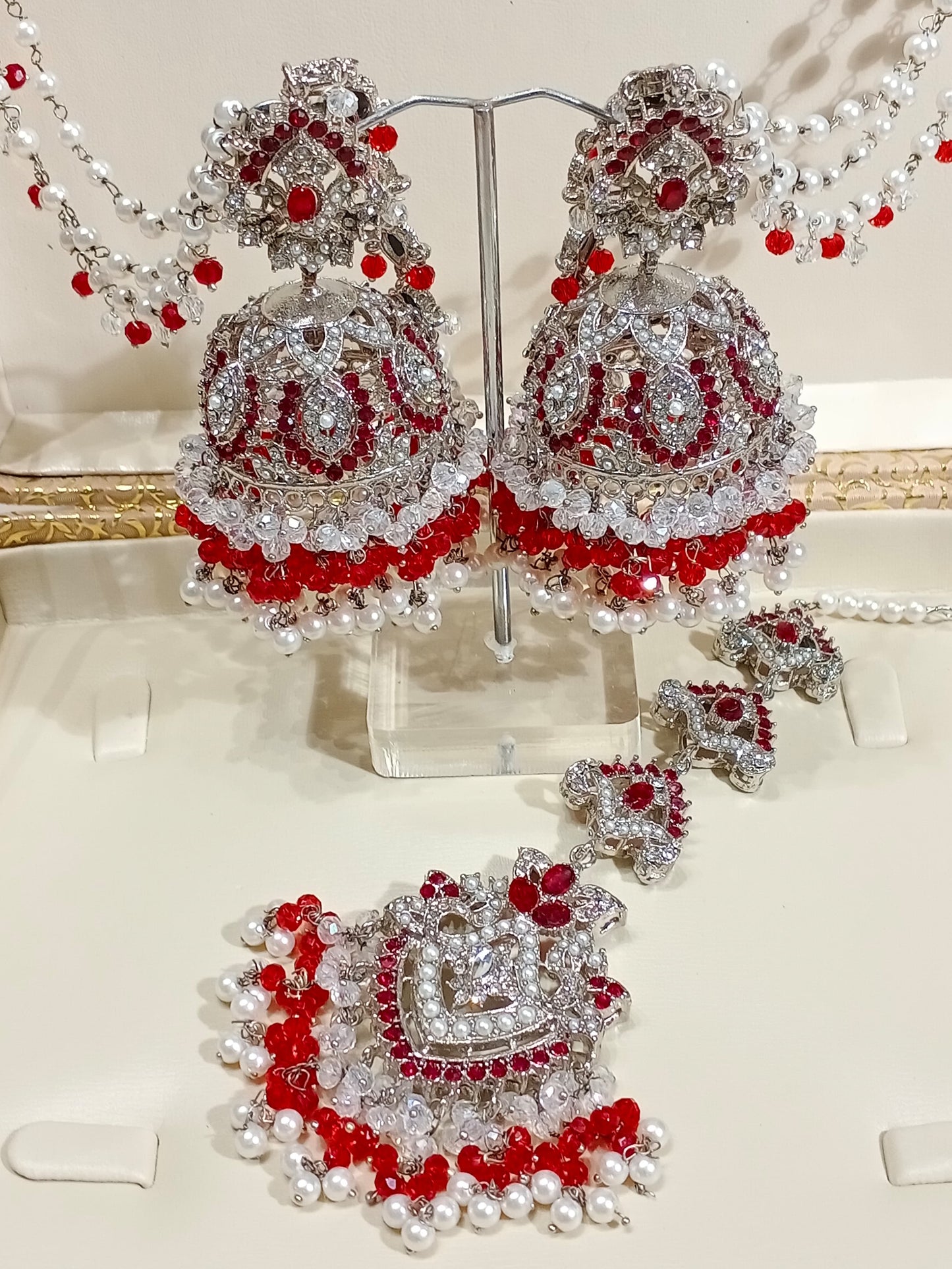 Samira - Jhumke Tikka set 4 colours available