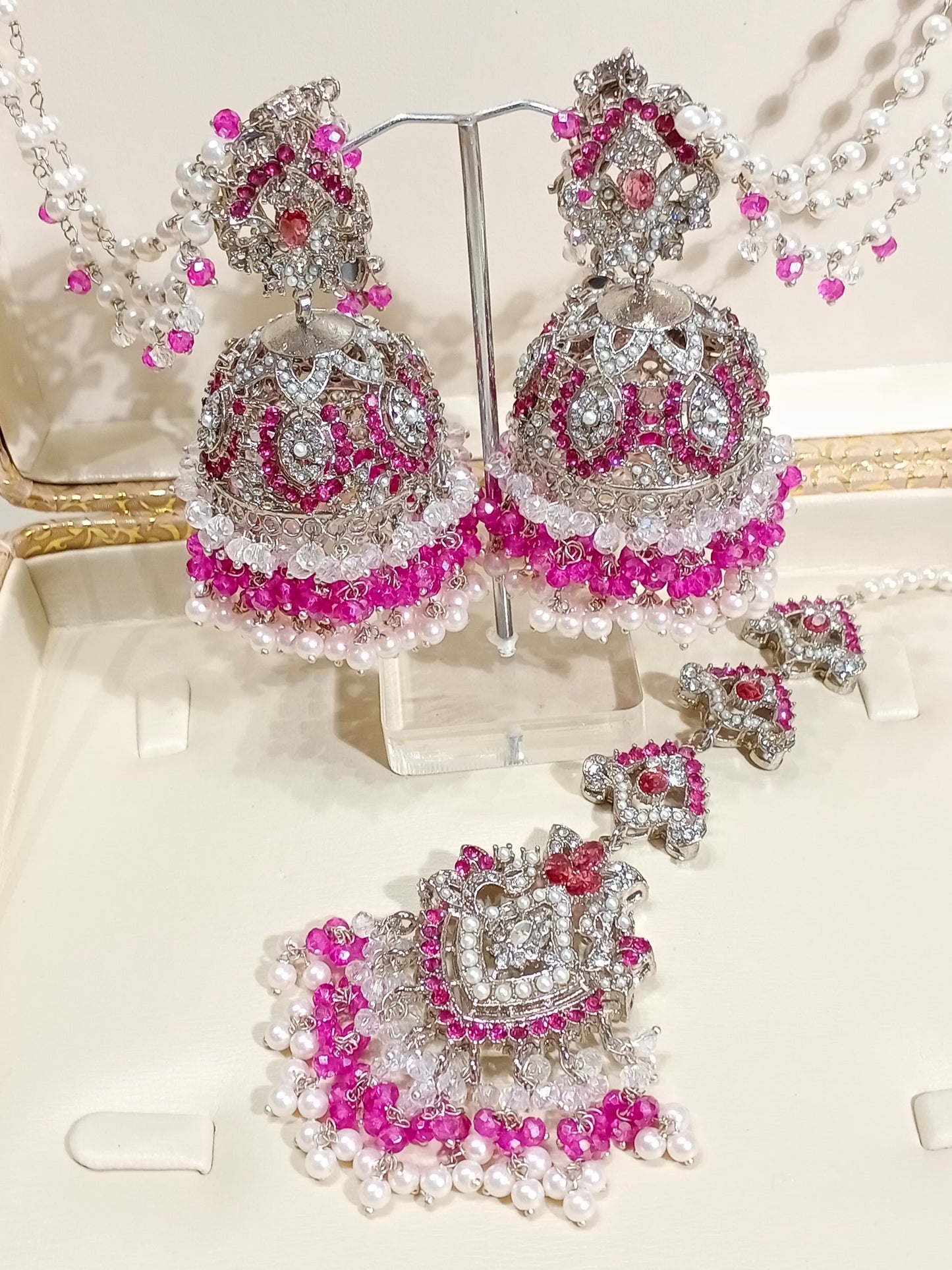 Samira - Jhumke Tikka set 4 colours available