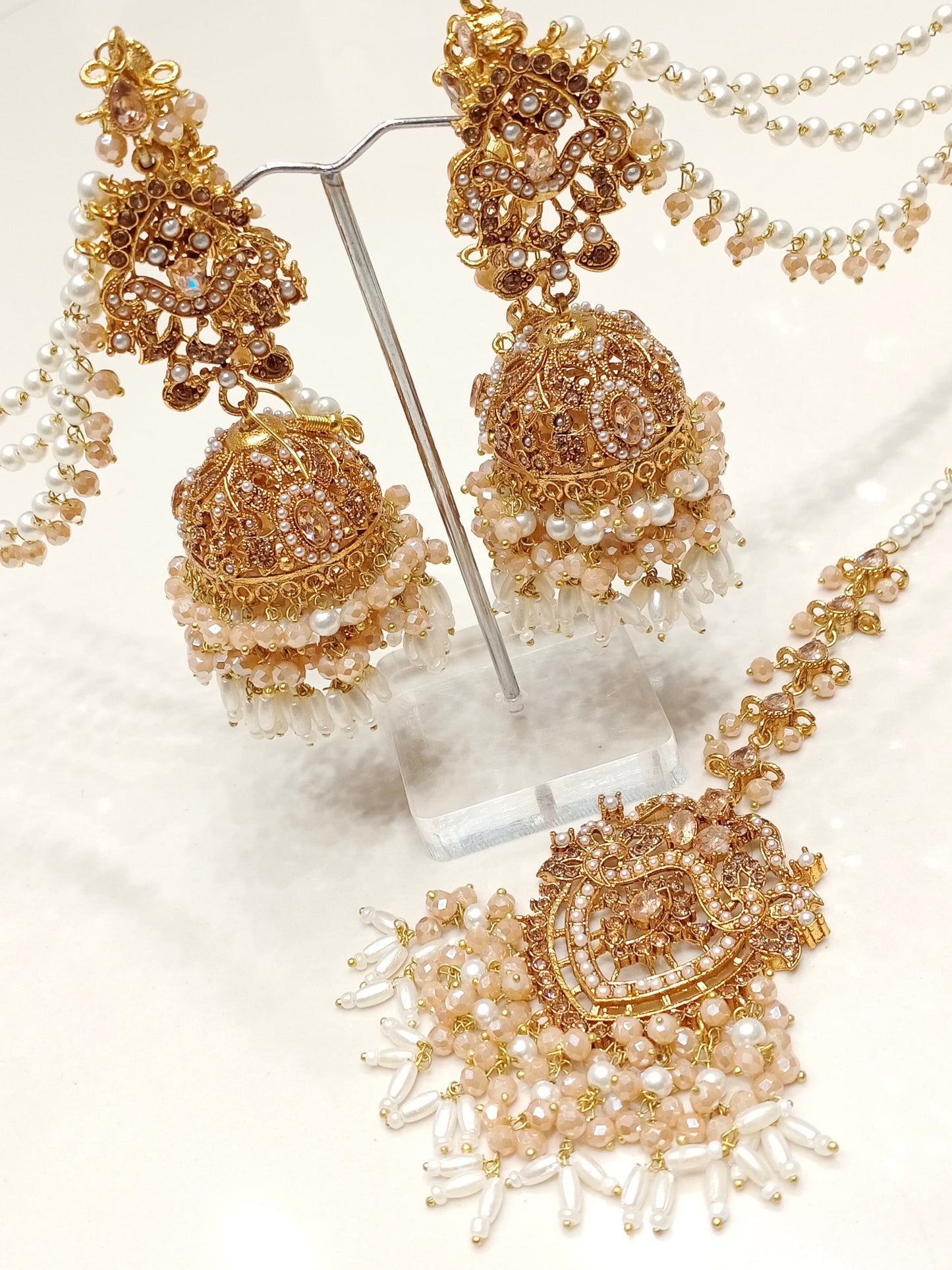 Aqsa - Jhumke Tikka set 8 colours available