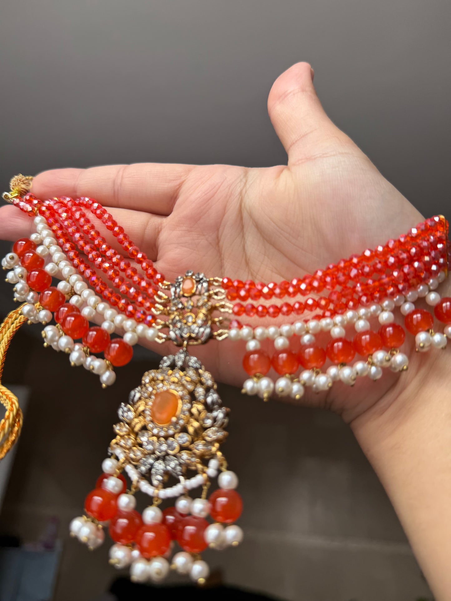 FAJAR - Choker set with earrings and tikka | available in 15 colours