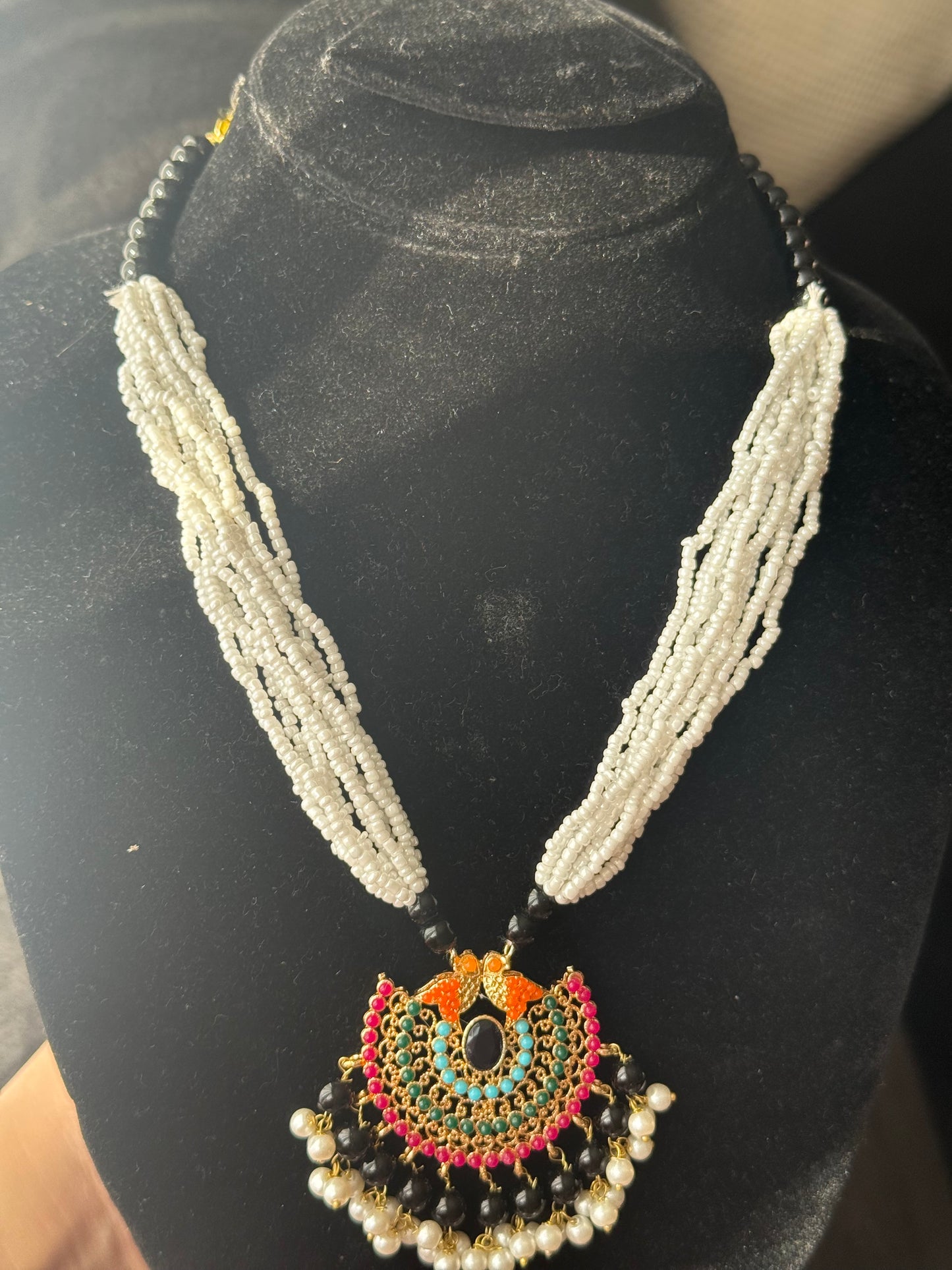 ANSHA - Necklace set with Earrings & Tikka | available in 10 colours