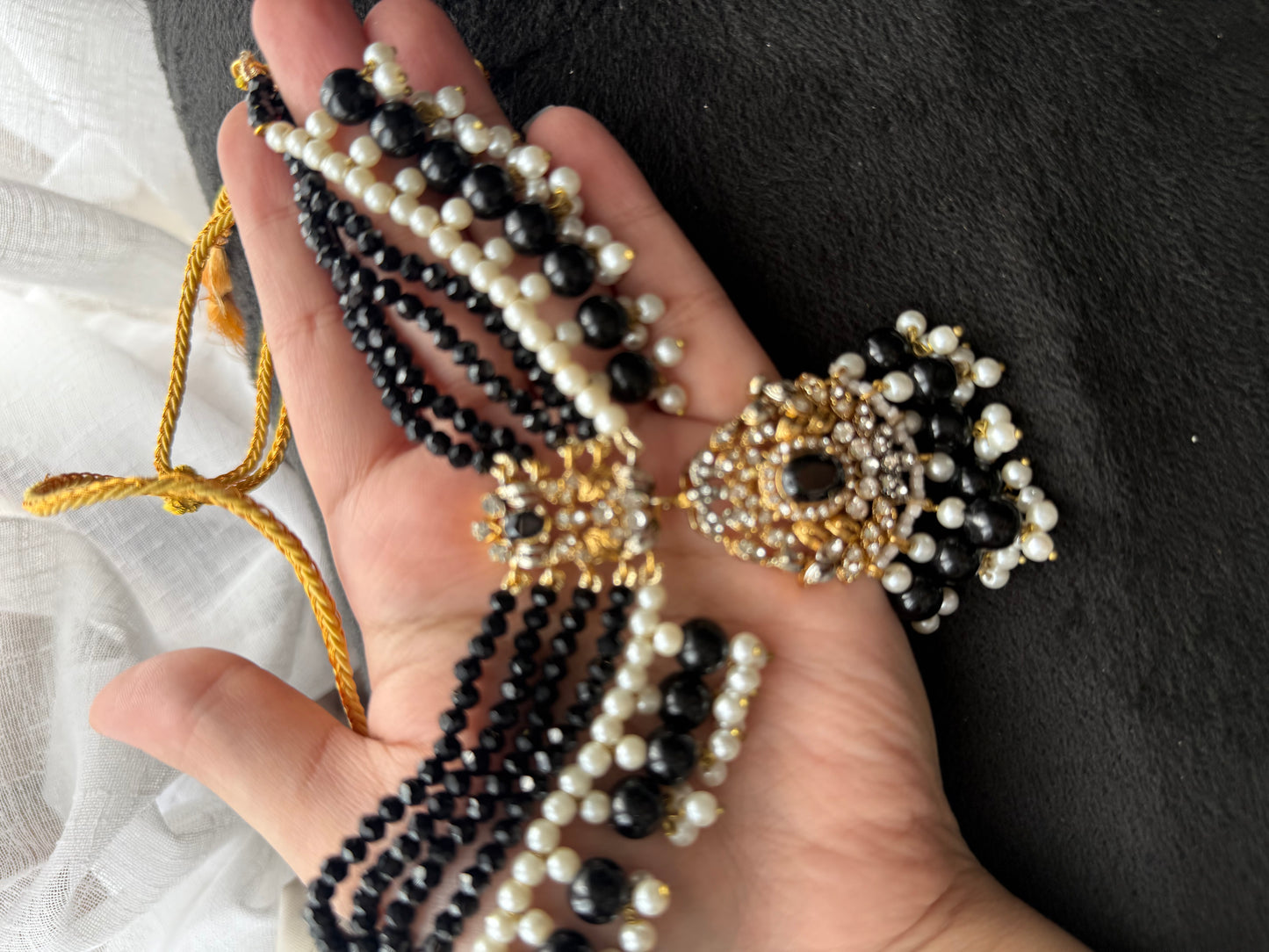 FAJAR - Choker set with earrings and tikka | available in 15 colours