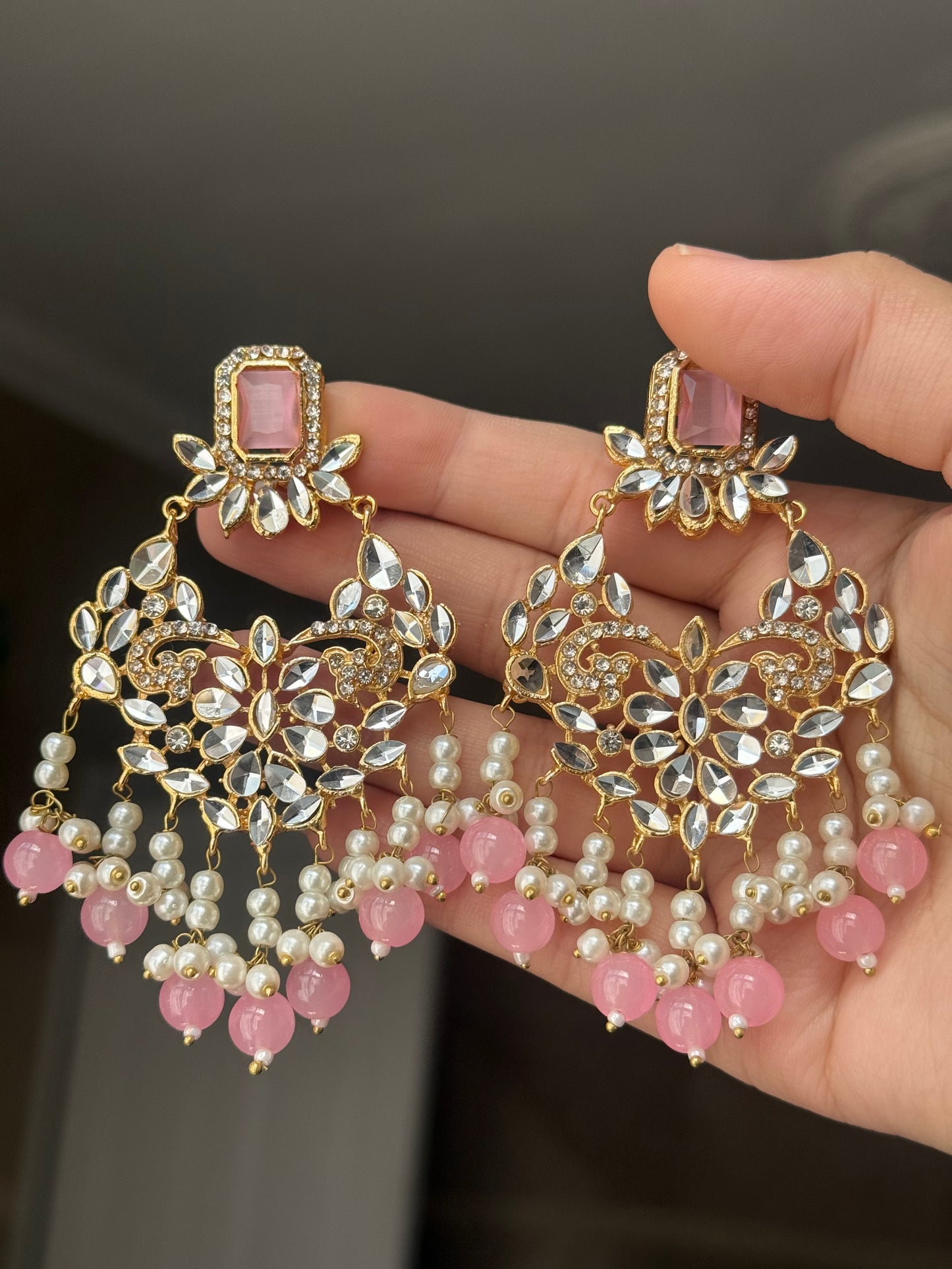 Ruksar - 4 pieces choker set with jhumar, earrings and tikka available in 9 colours
