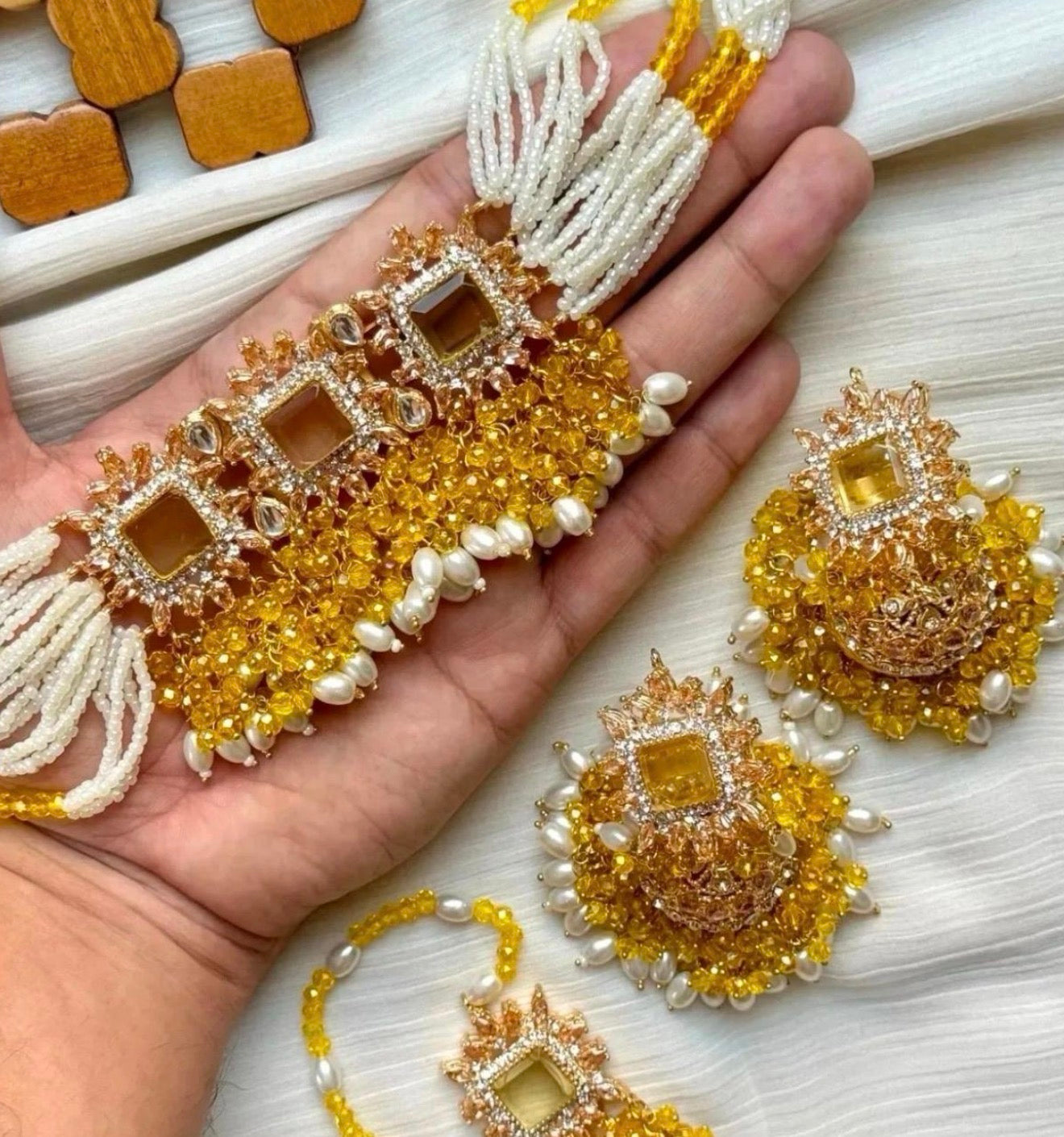 SALINAA - Choker set with Jhumke & Tikka | available in 14 colours