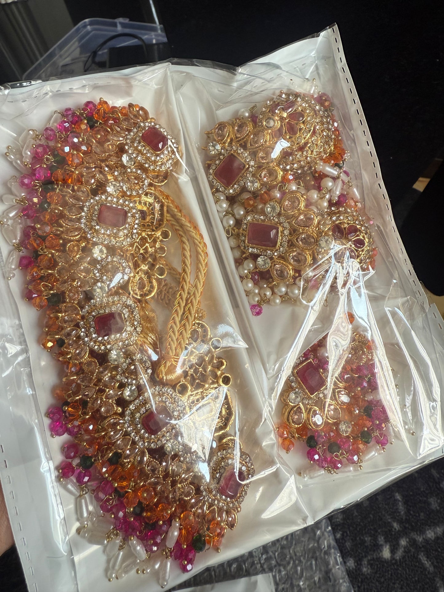 Khushi - Necklace set with sahara jhumke and tikka