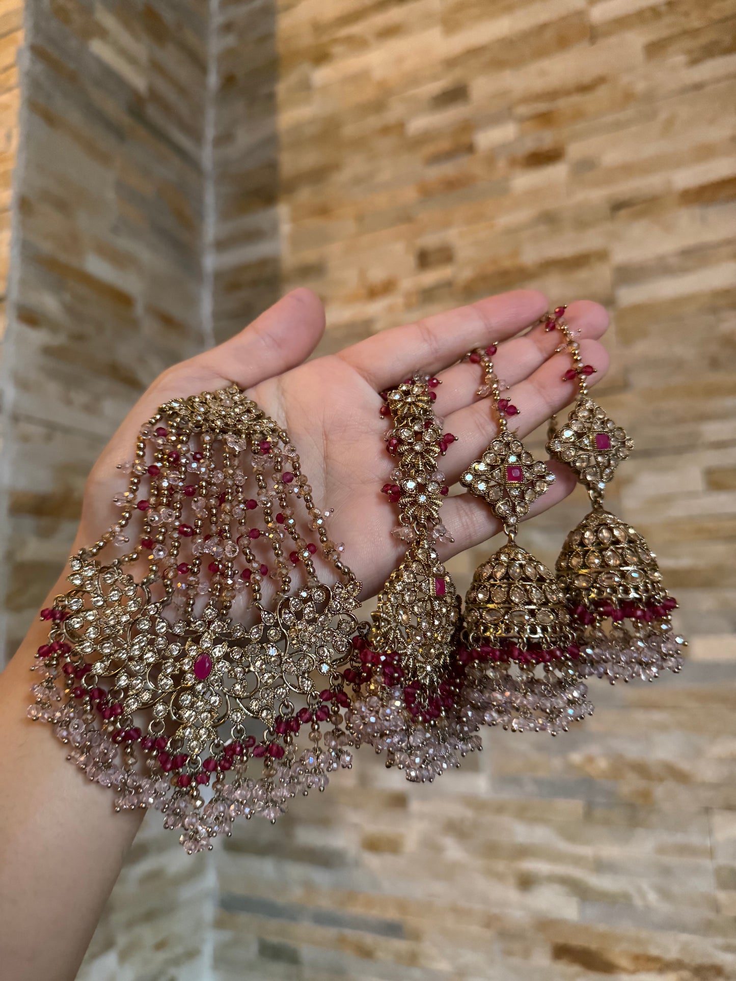 HEER - Jhumar, Jhumke & Tikka set | available in 6 colours