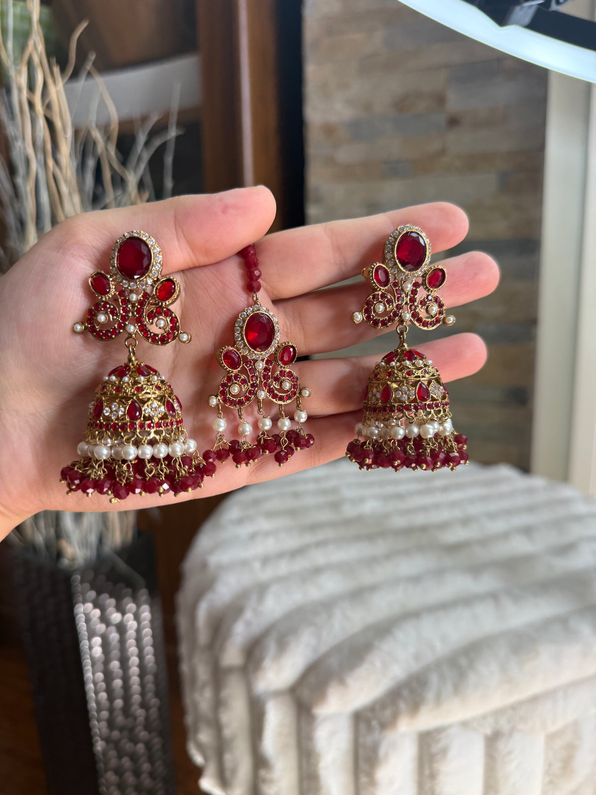 MILA - Jhumke tikka set | 9 colours available