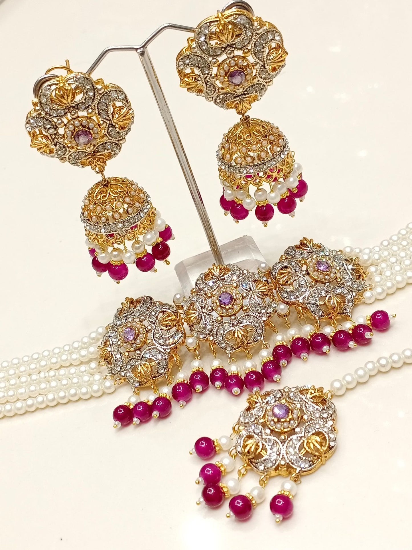Mehru - choker set 8 colours