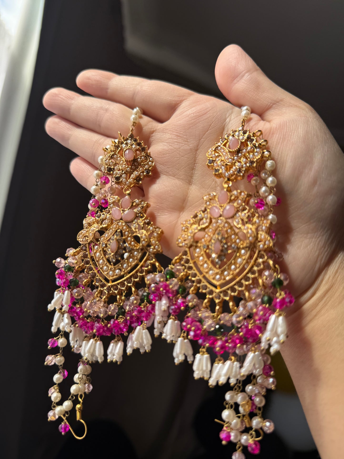 KIARA - Sahara earrings with tikka | available in 13 colours