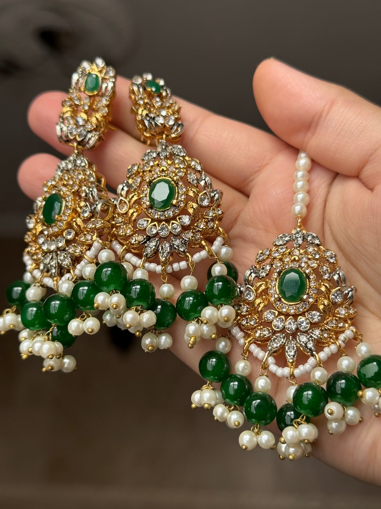 FAJAR - Choker set with earrings and tikka | available in 15 colours