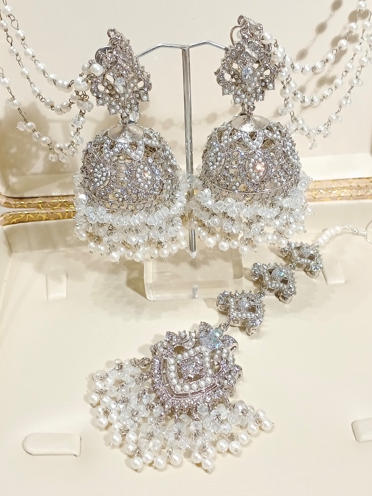 Samira - Jhumke Tikka set 4 colours available