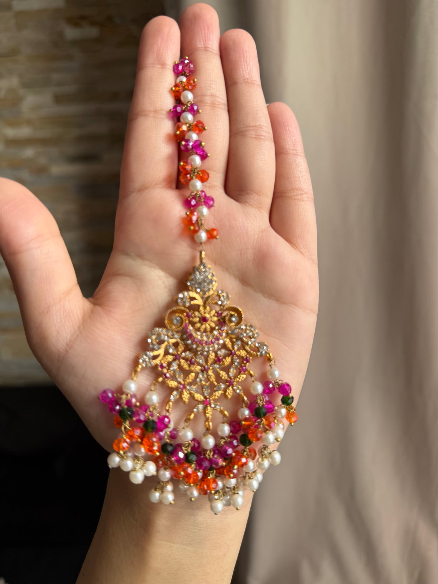 HADIYA - Bridal set | includes Necklace with earrings, tikka and jhumar