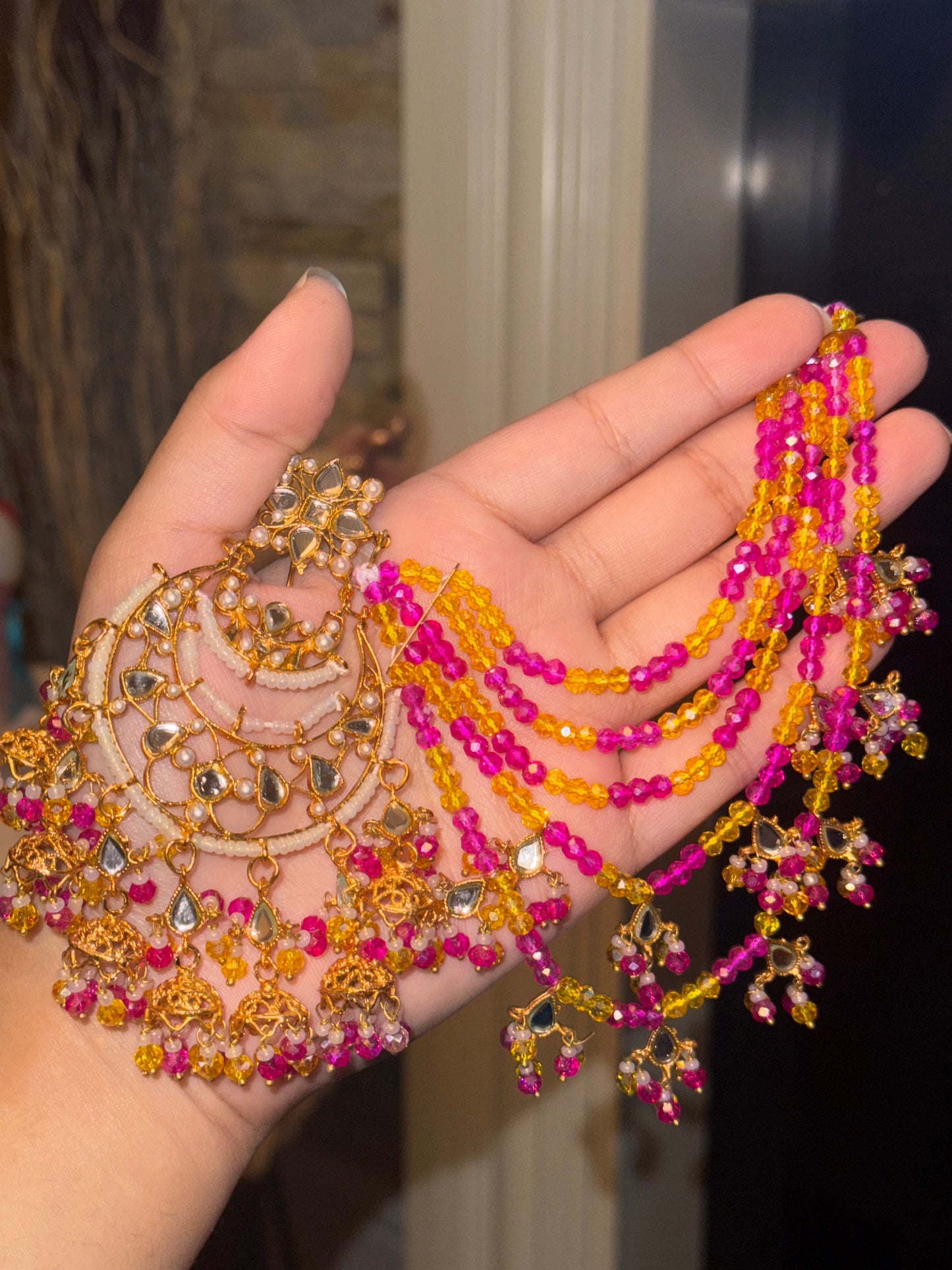 HEND - Sahara Earrings with Tikka | available in 19 colours