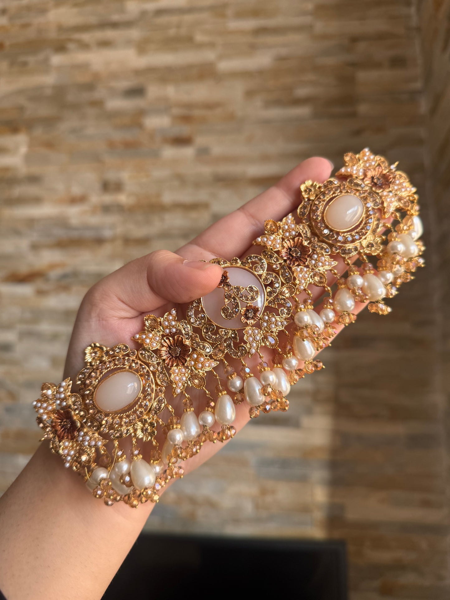 Rubab - Choker with Jhumar jhumke & Tikka | 6 colours available