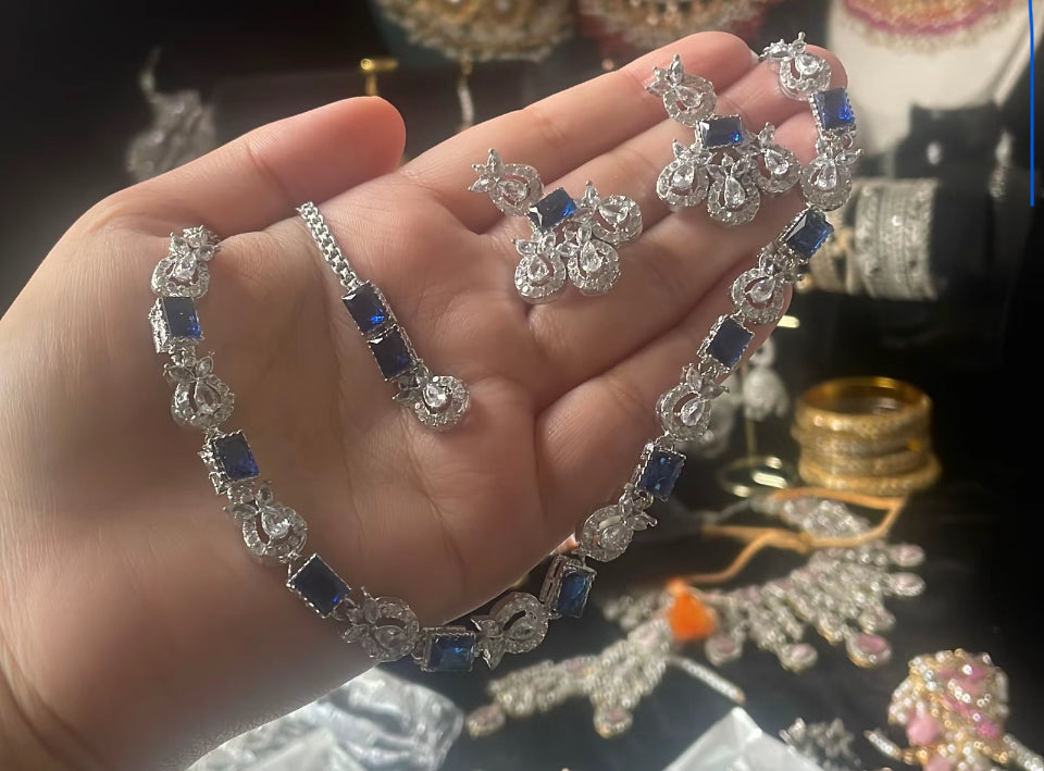 Susan - AD necklace blue