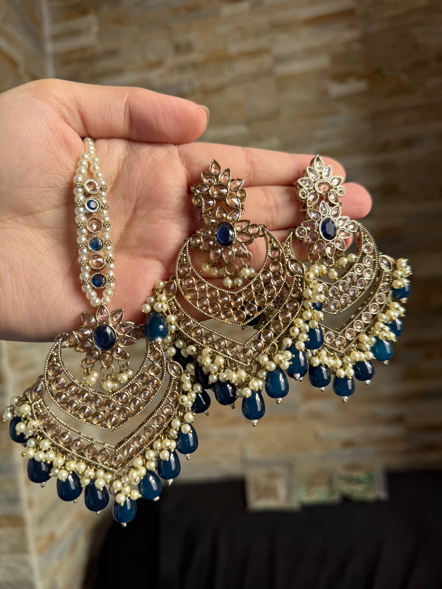 Zimal - Earrings and Tikka set 9 Colours available