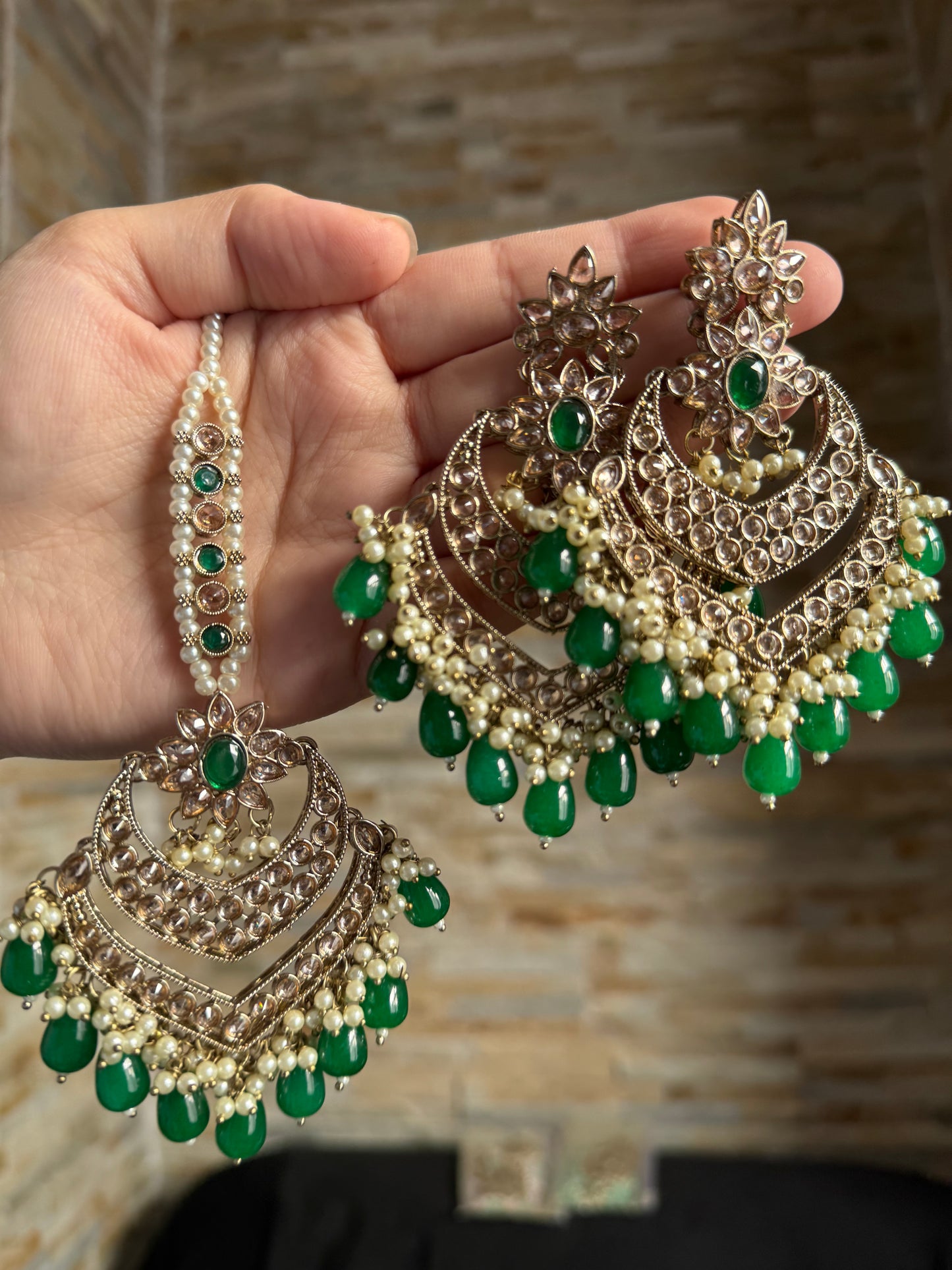 Zimal - Earrings and Tikka set 9 Colours available