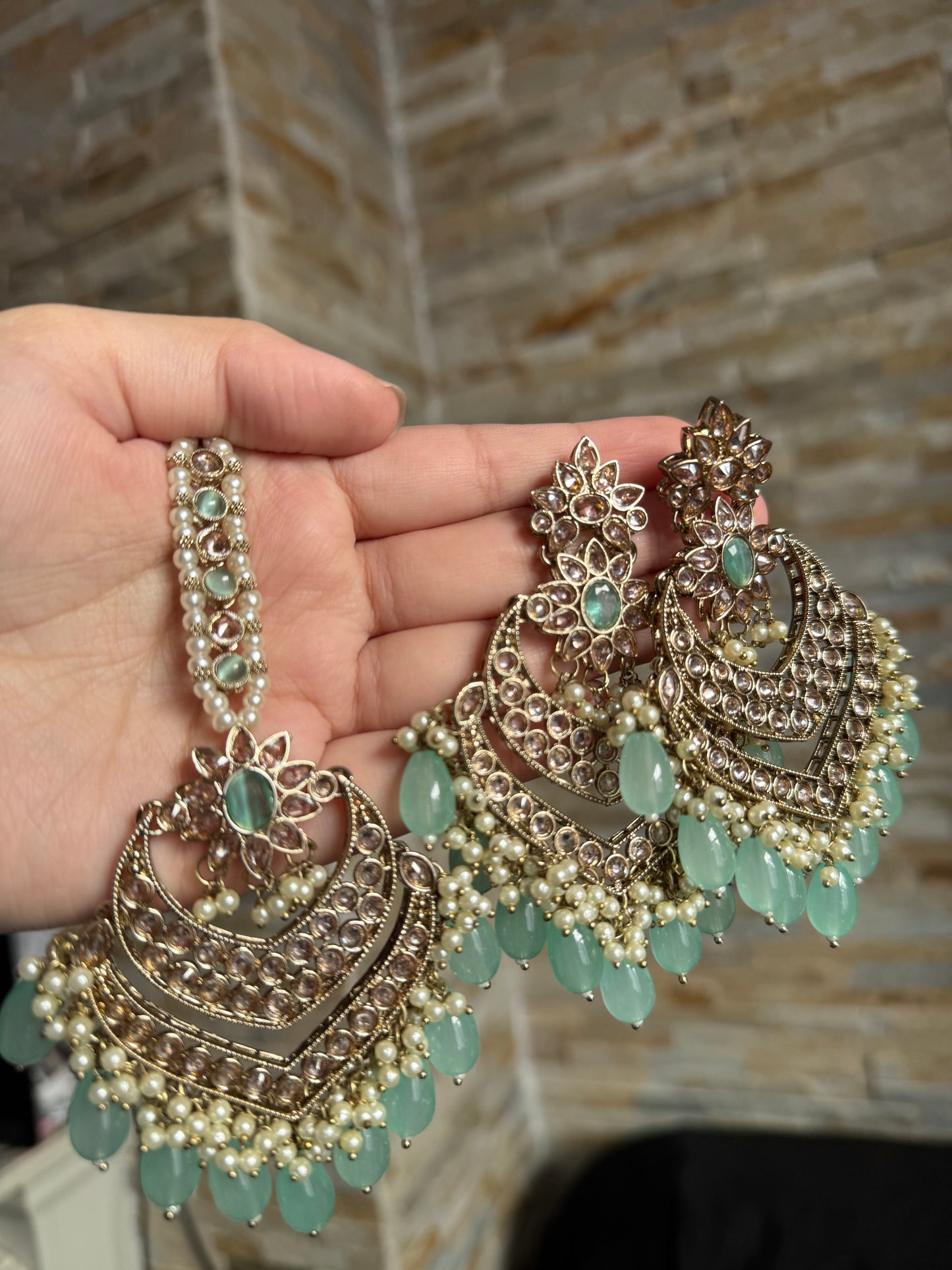 Zimal - Earrings and Tikka set 9 Colours available