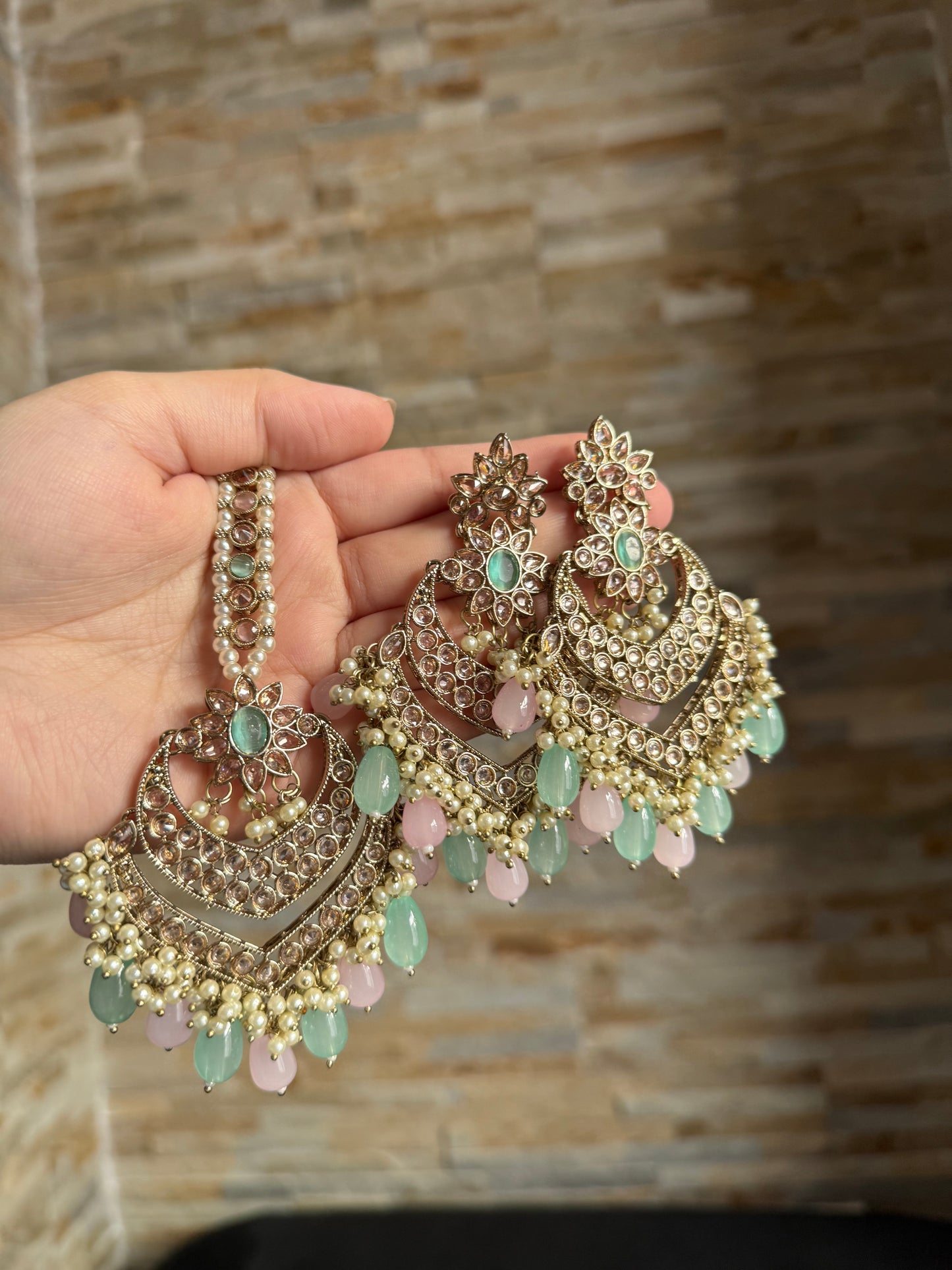 Zimal - Earrings and Tikka set 9 Colours available