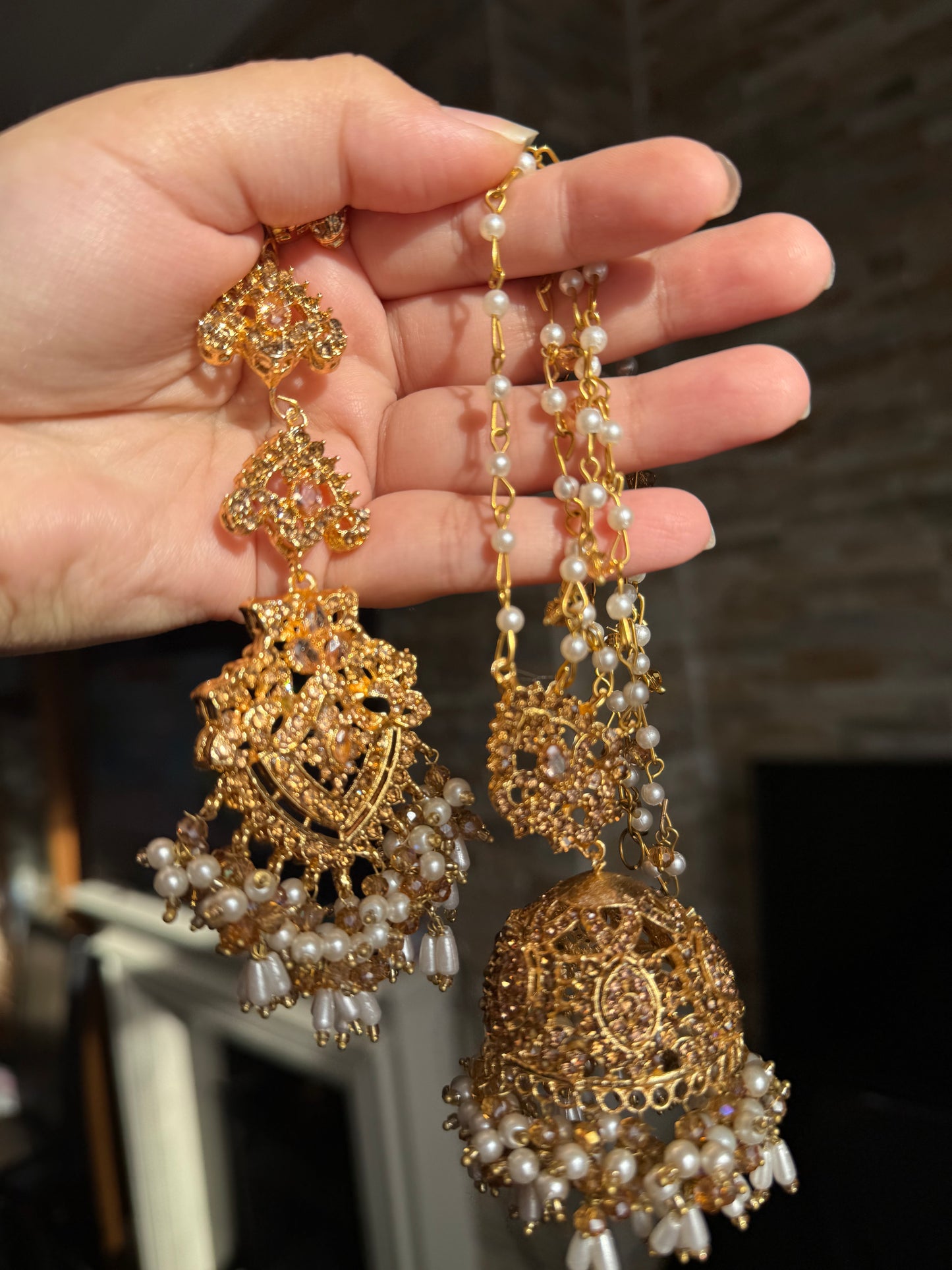 Mahira - Necklace set with Jhumar, Jhumke & Tikka
