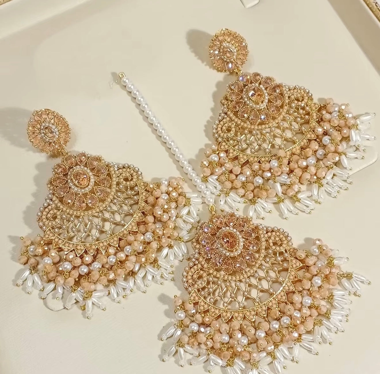 Laila - Earrings and Tikka set 6 Colours available
