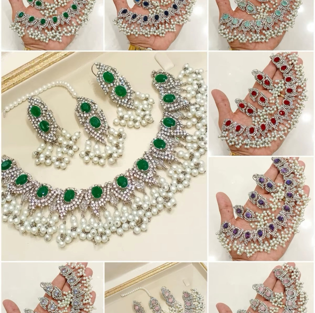 Huda - Necklace set 7 Colours available