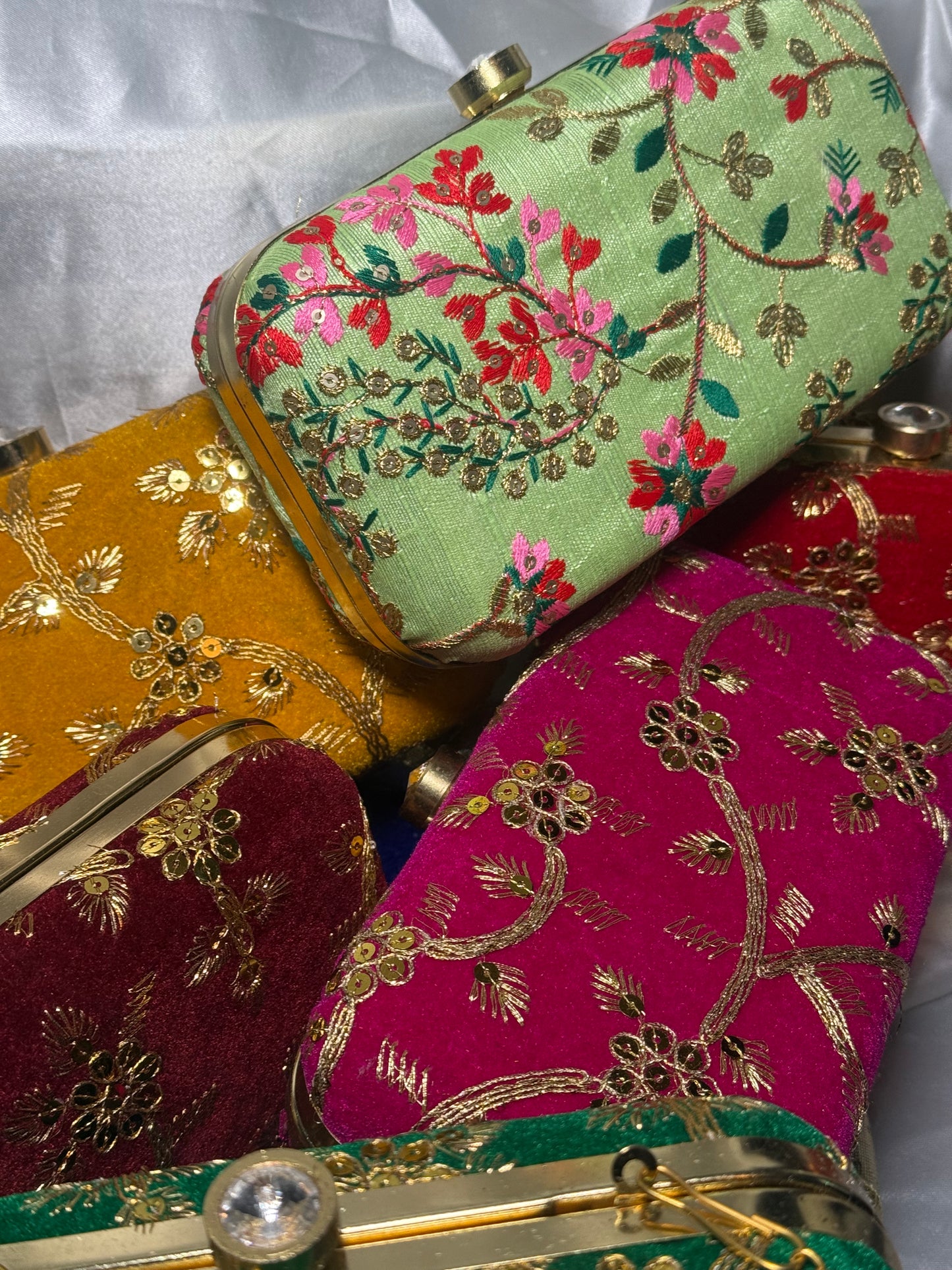 Zeenat - Clutch bags available in 6 colours