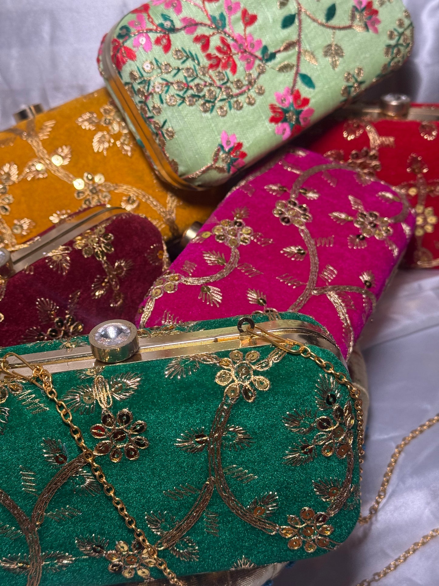 Zeenat - Clutch bags available in 6 colours