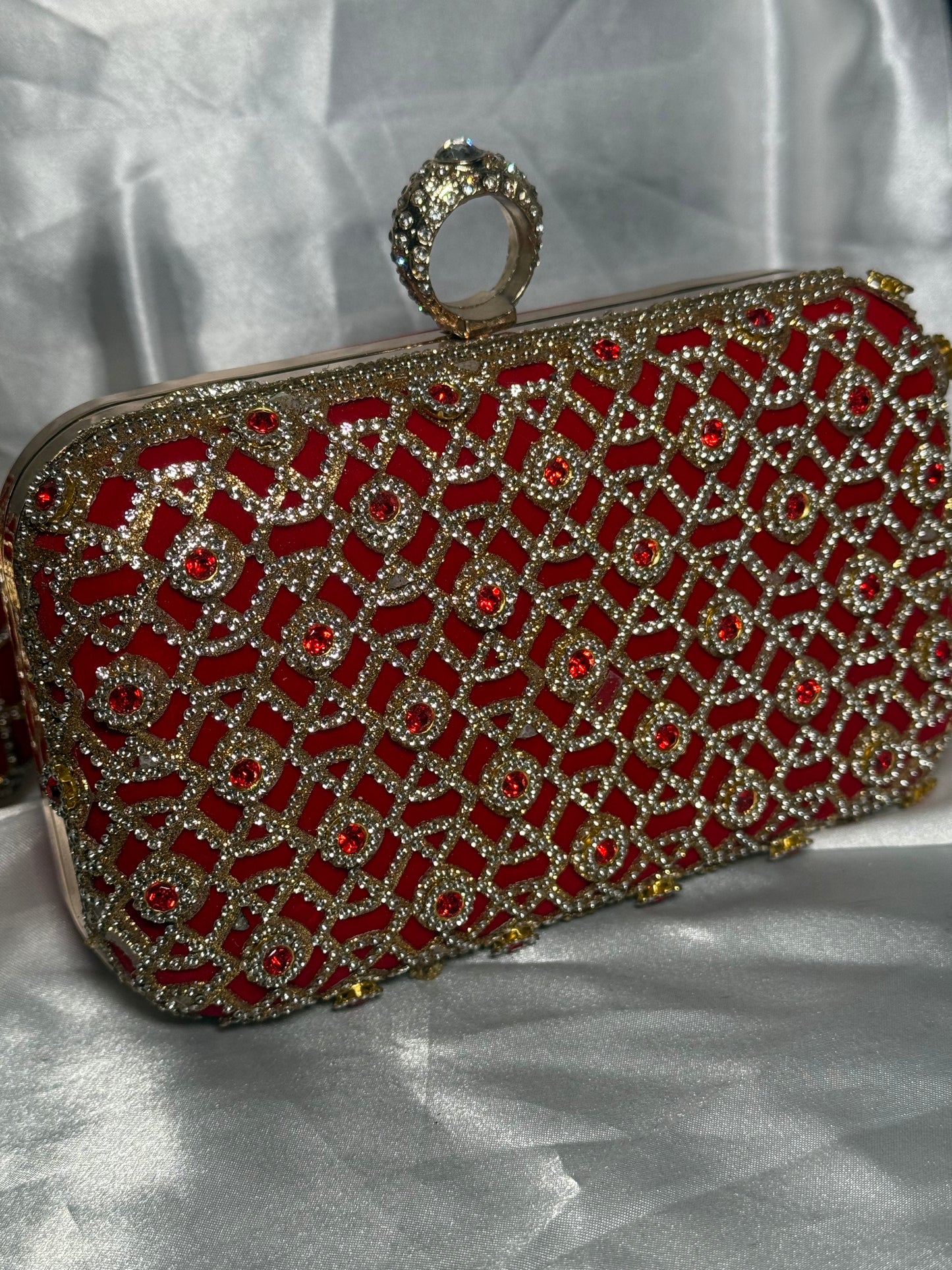 Naira - Red Clutch bag