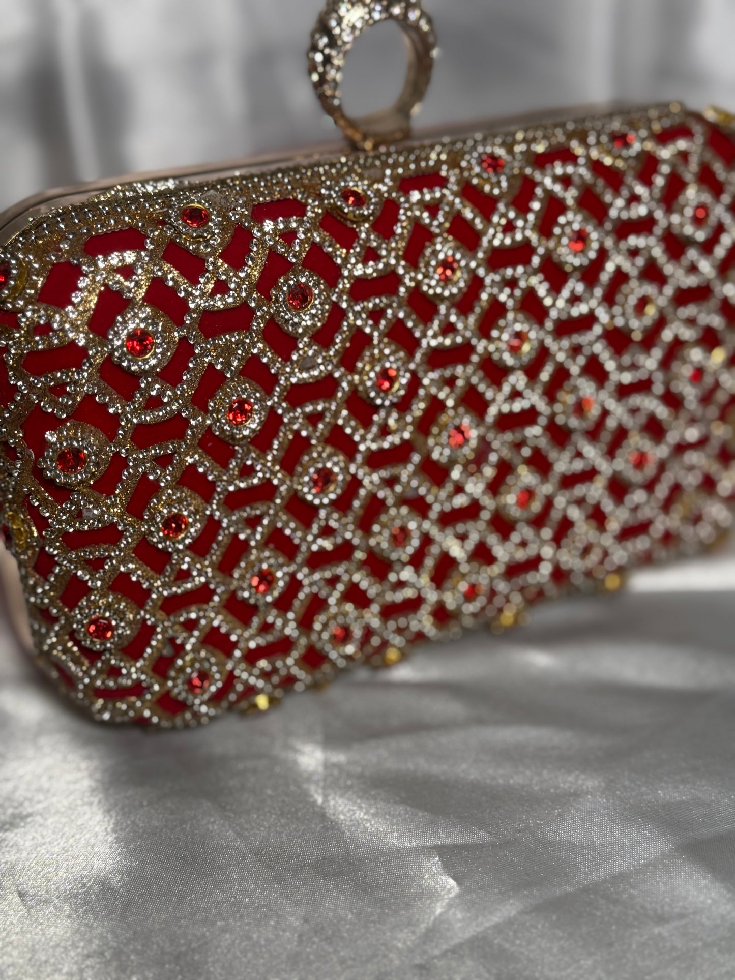 Naira - Red Clutch bag