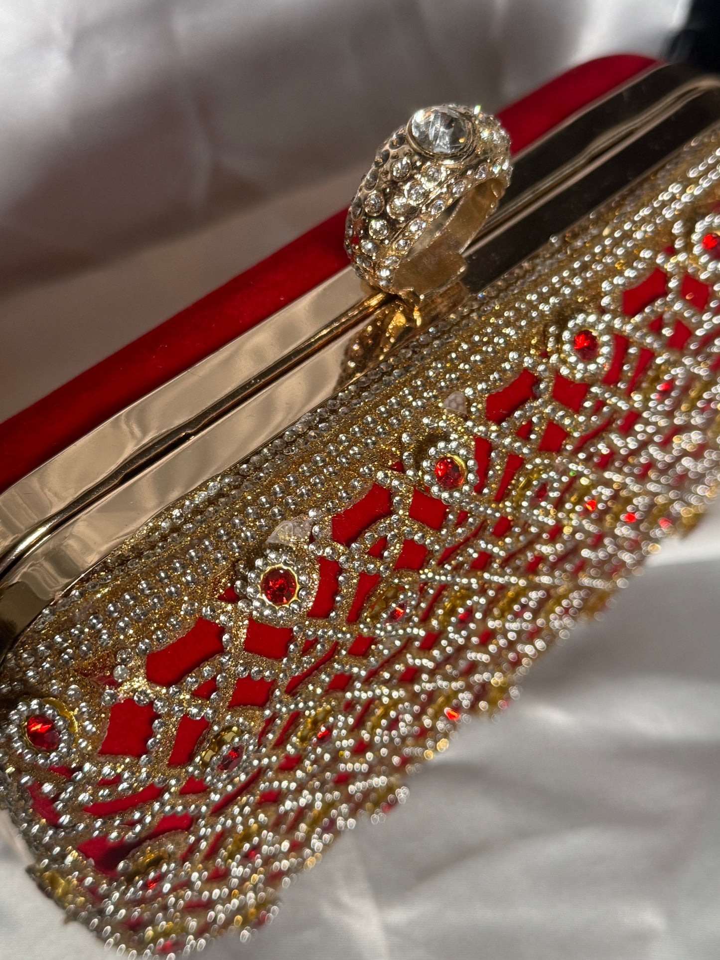 Naira - Red Clutch bag