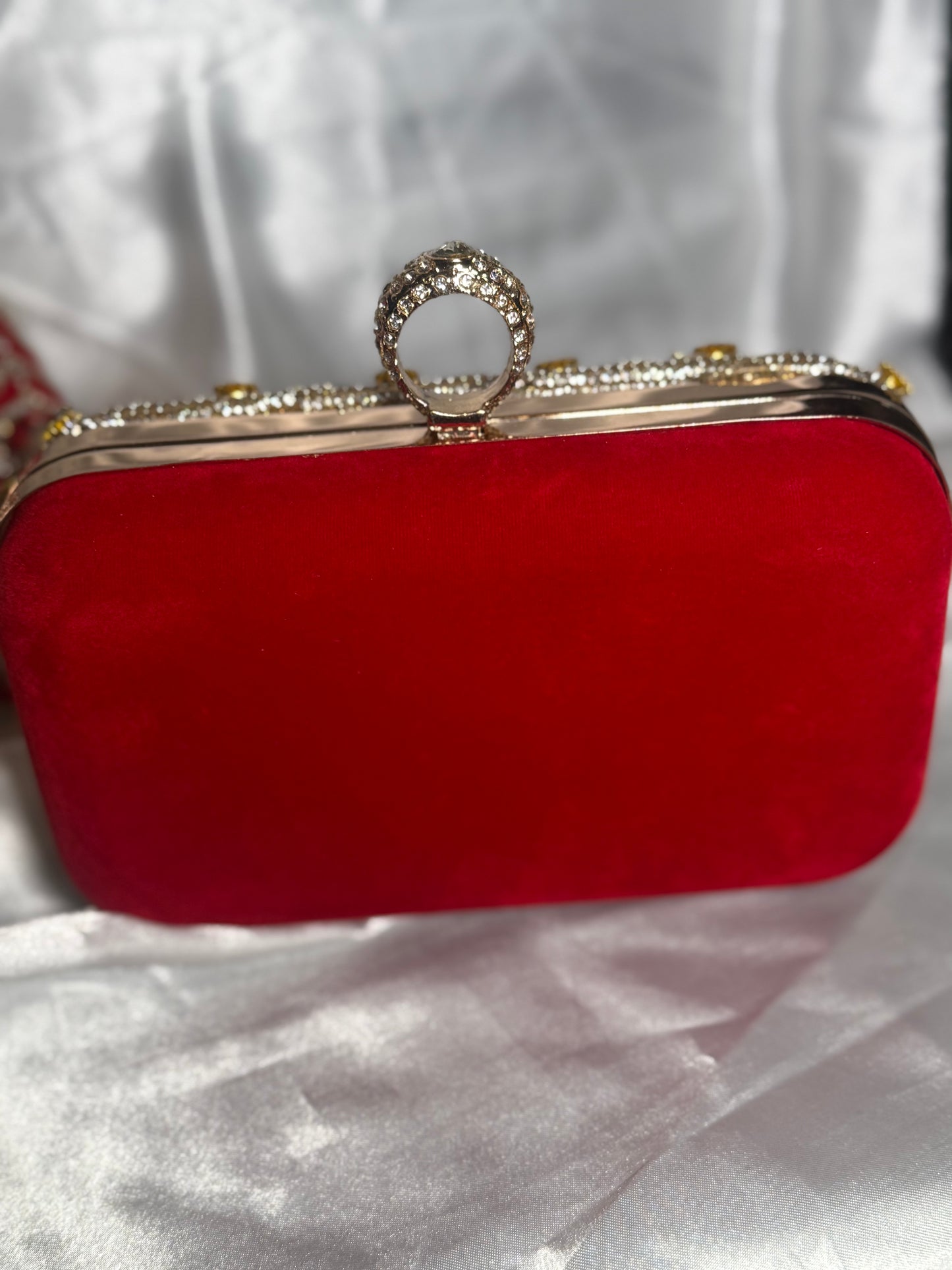 Naira - Red Clutch bag
