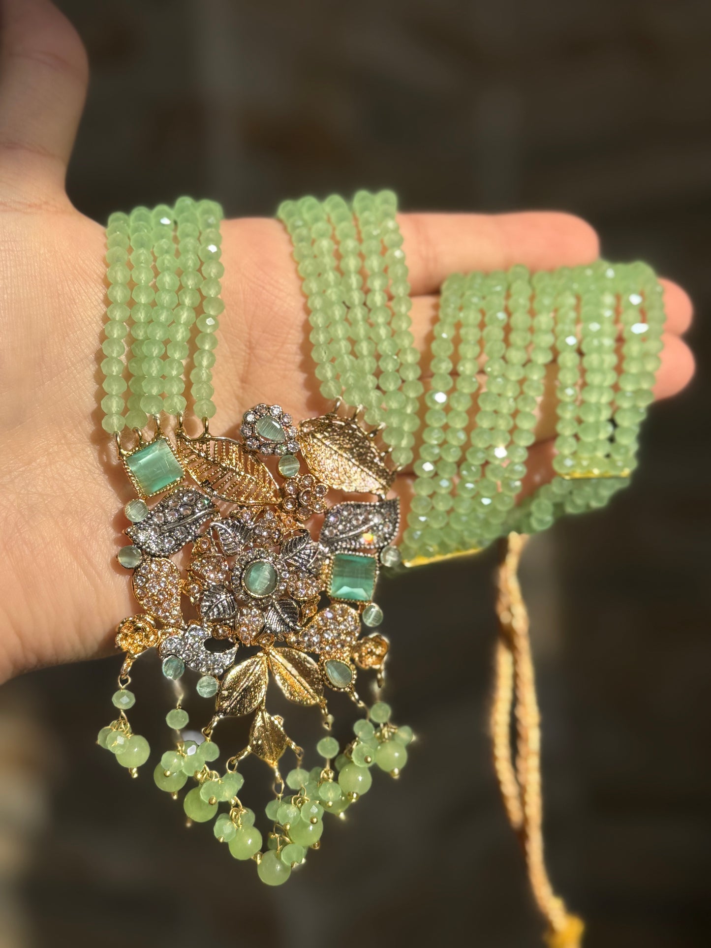 Dur-e-Adan - Mala with Jhumke and Tikka 10 Colours available