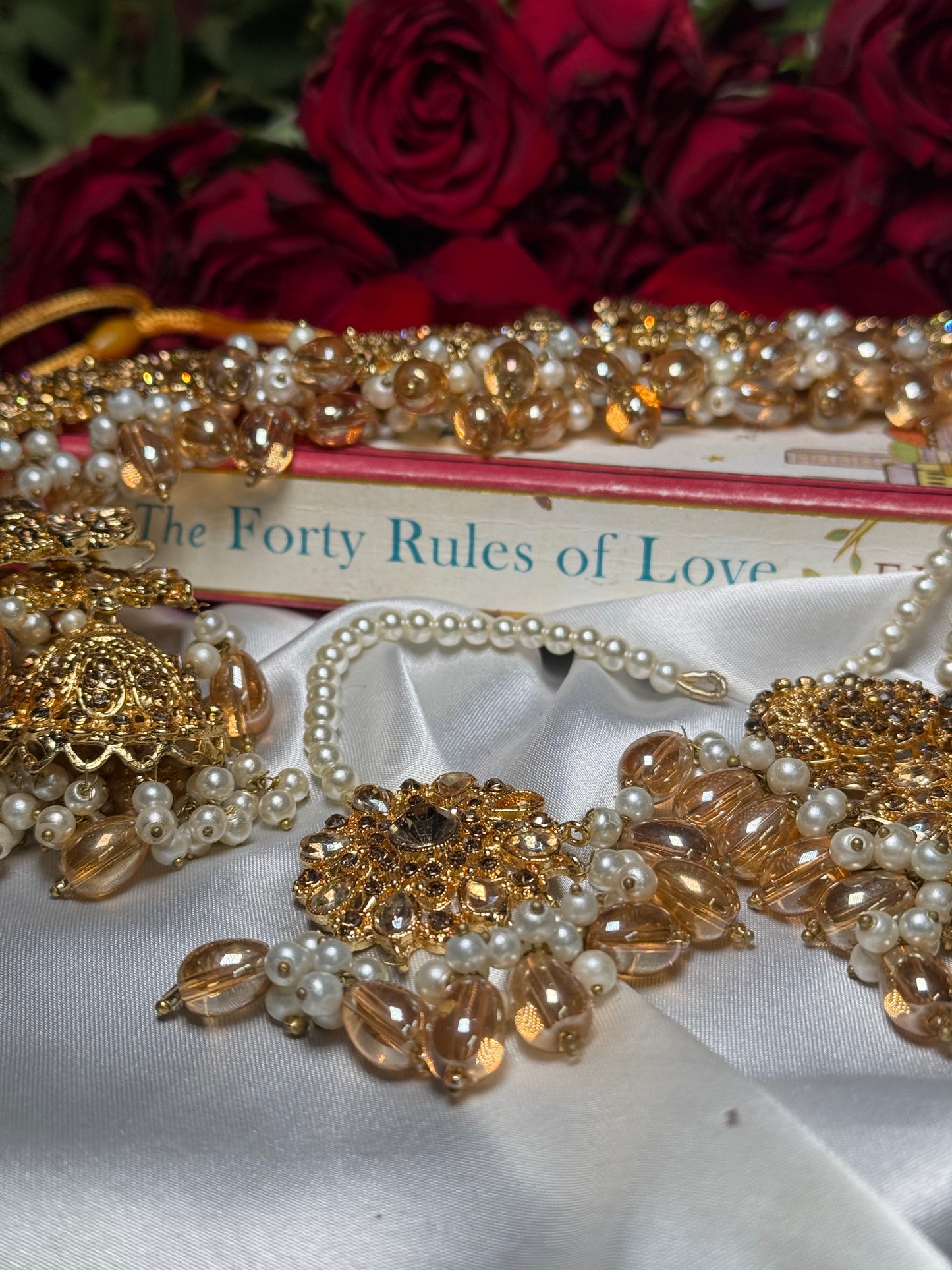 Neha - Choker with jhumar, earrings and tikka
