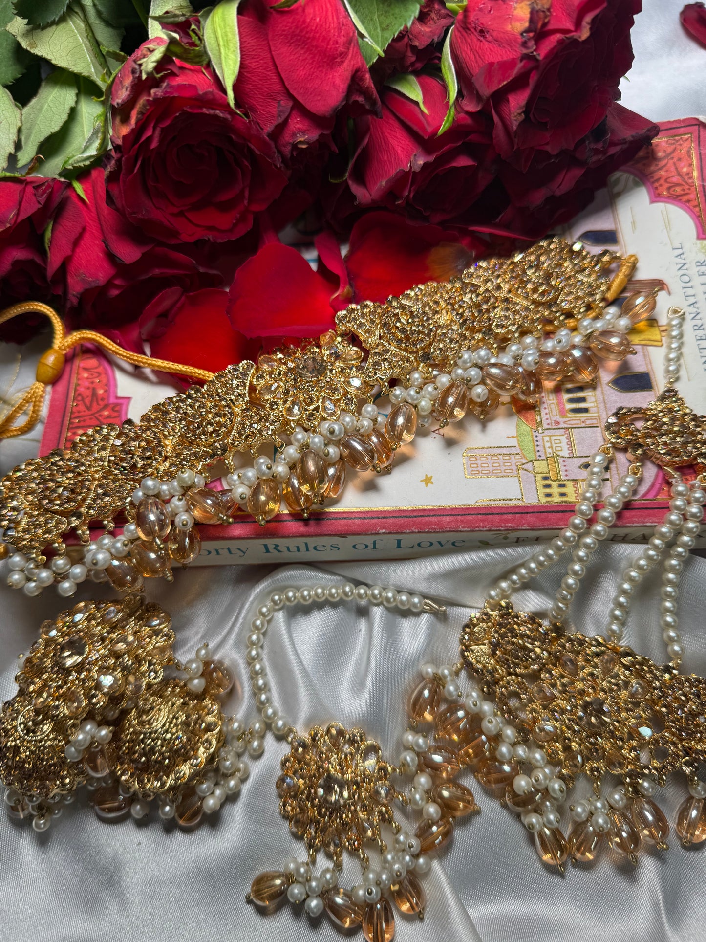 Neha - Choker with jhumar, earrings and tikka