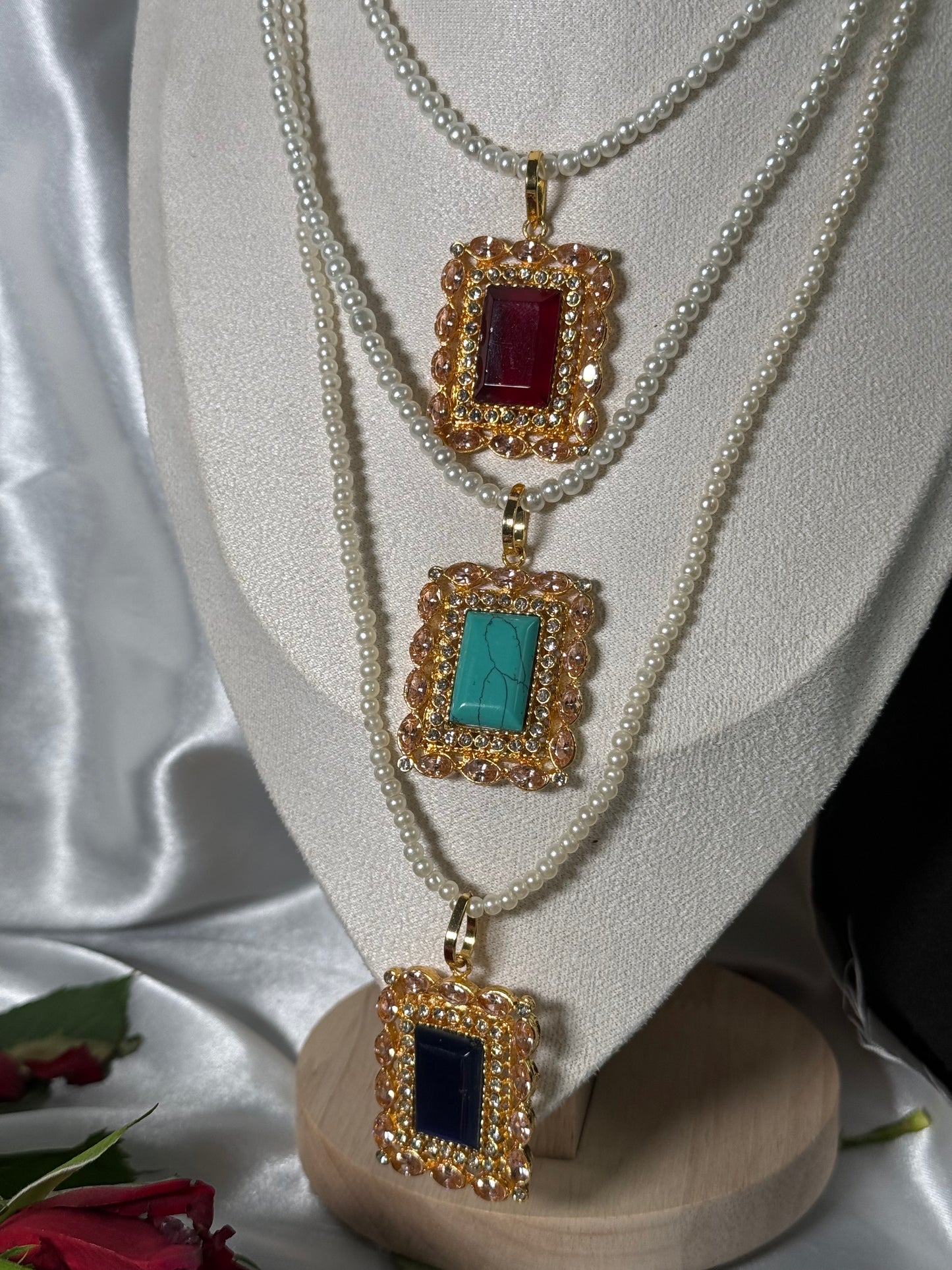 Reham - Locket set 4 Colours available