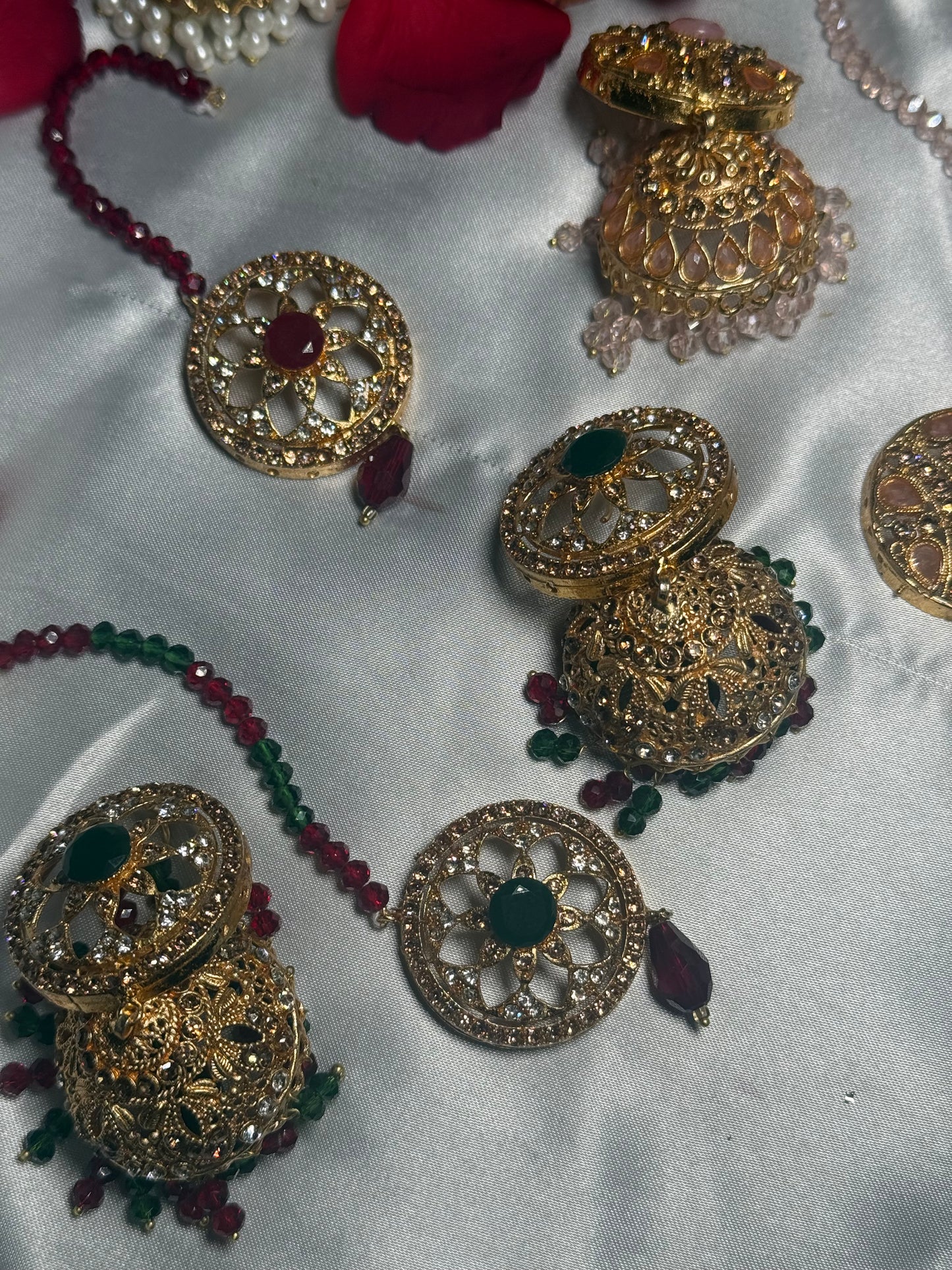 Sonam - Jhumke Tikka set 5 Colours available