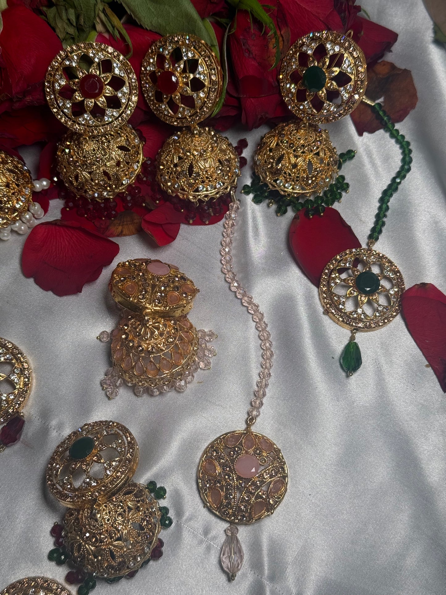 Sonam - Jhumke Tikka set 5 Colours available
