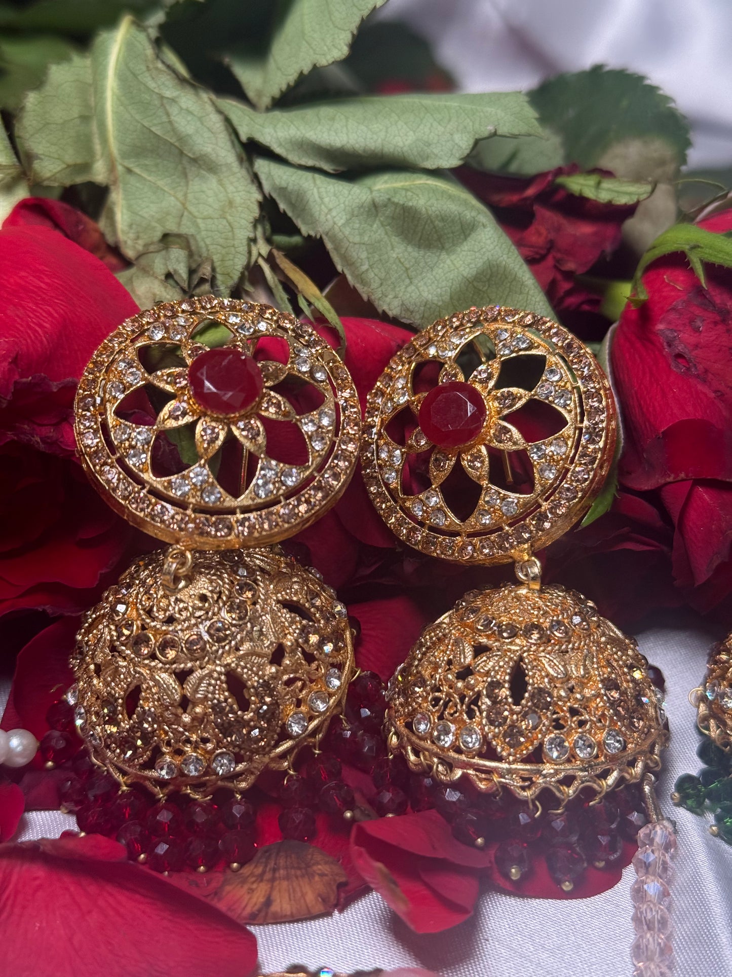 Sonam - Jhumke Tikka set 5 Colours available