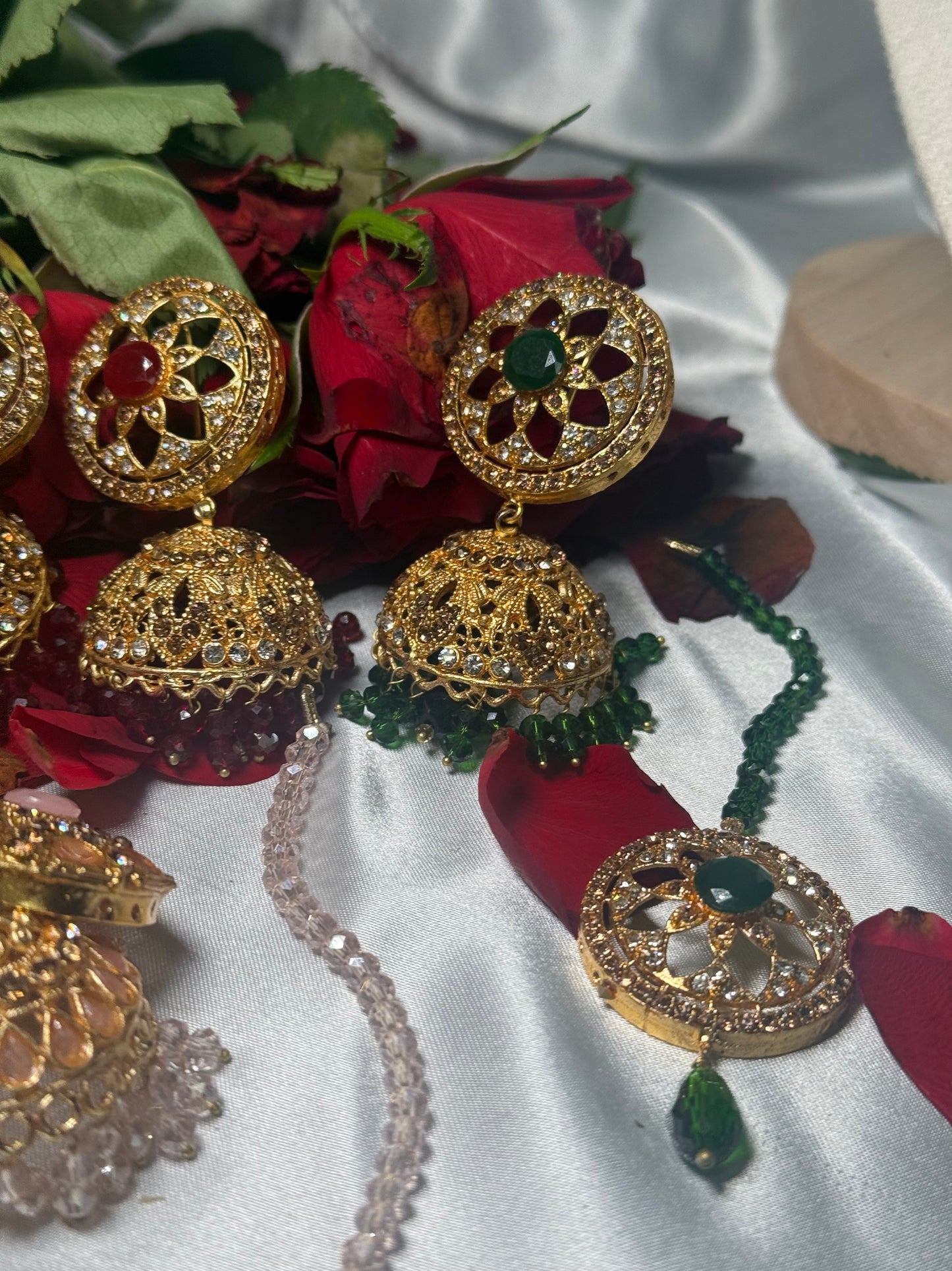 Sonam - Jhumke Tikka set 5 Colours available