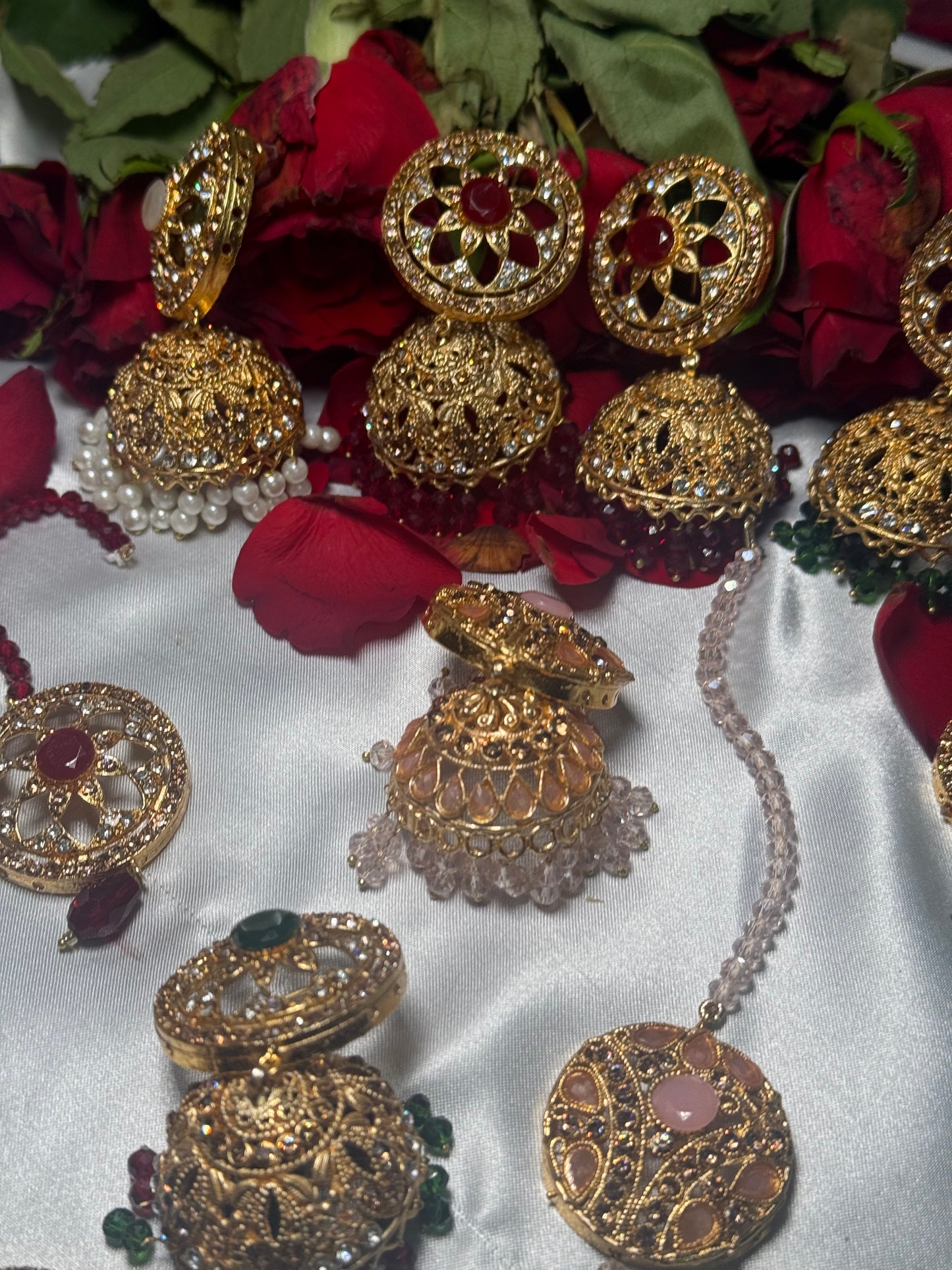 Sonam - Jhumke Tikka set 5 Colours available