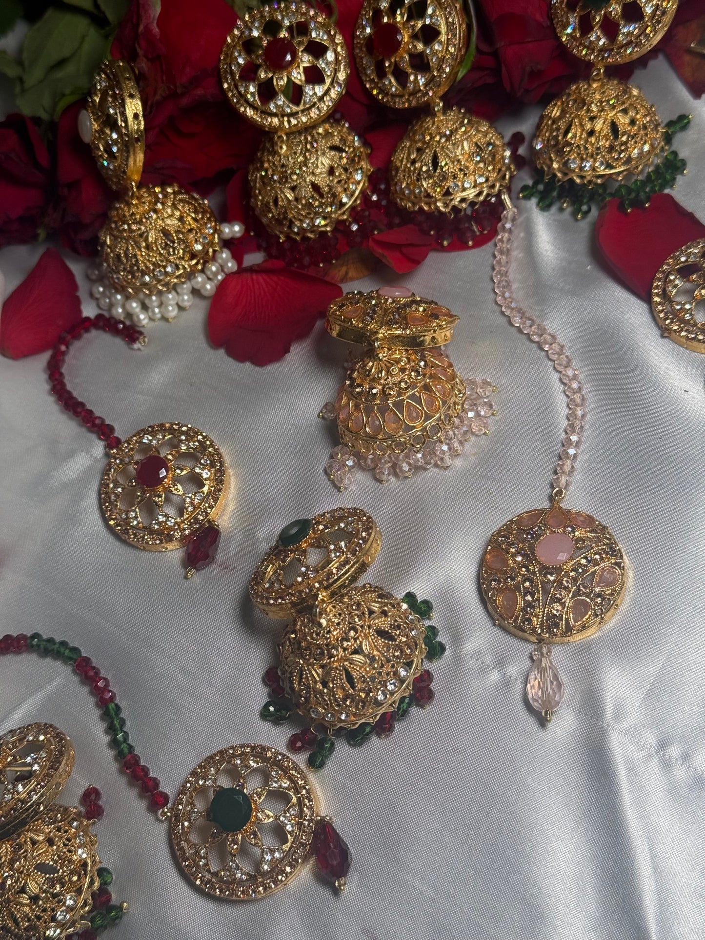 Sonam - Jhumke Tikka set 5 Colours available