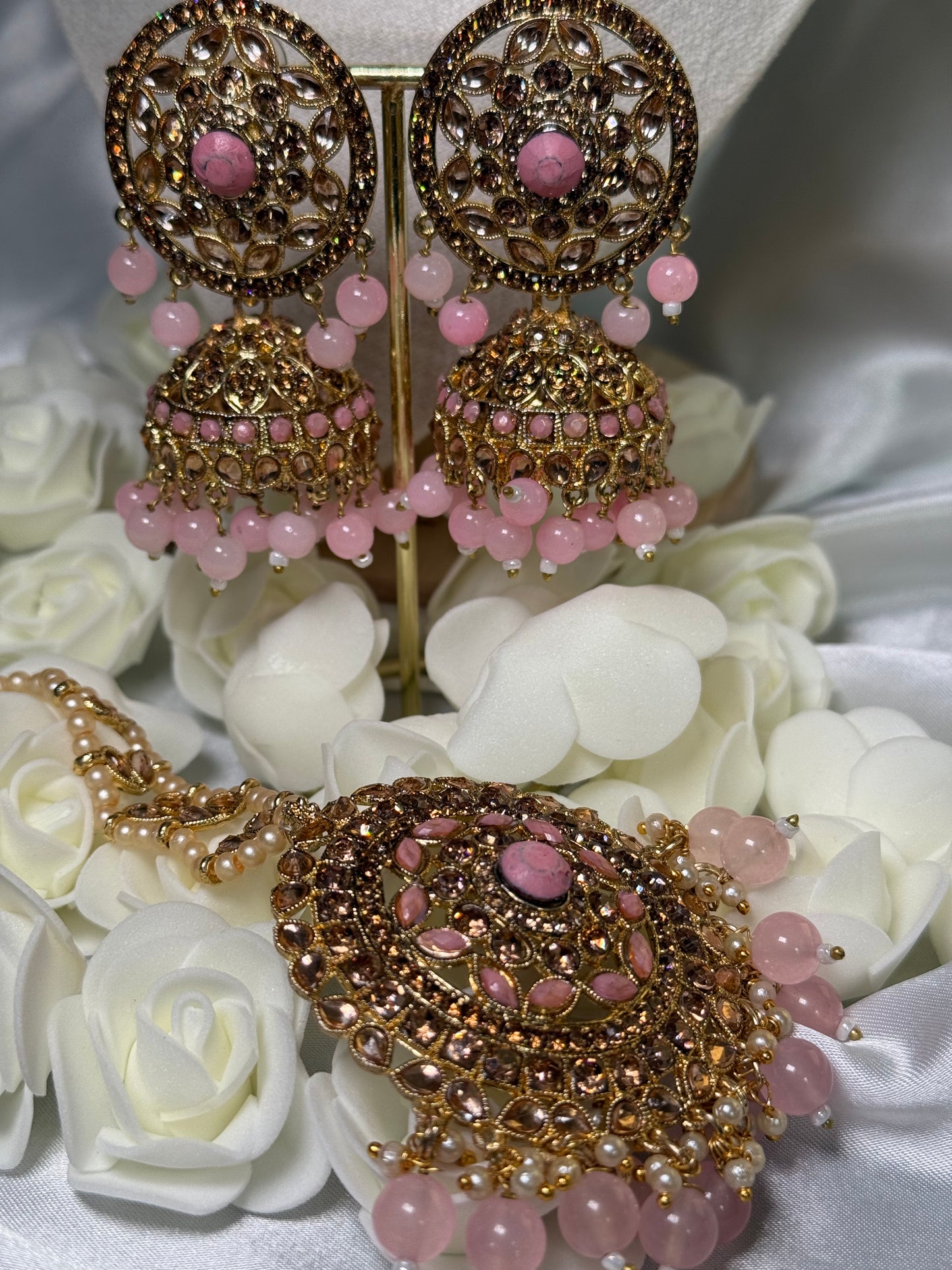 Tabina - Jhumke with Tikka 3 Colours available