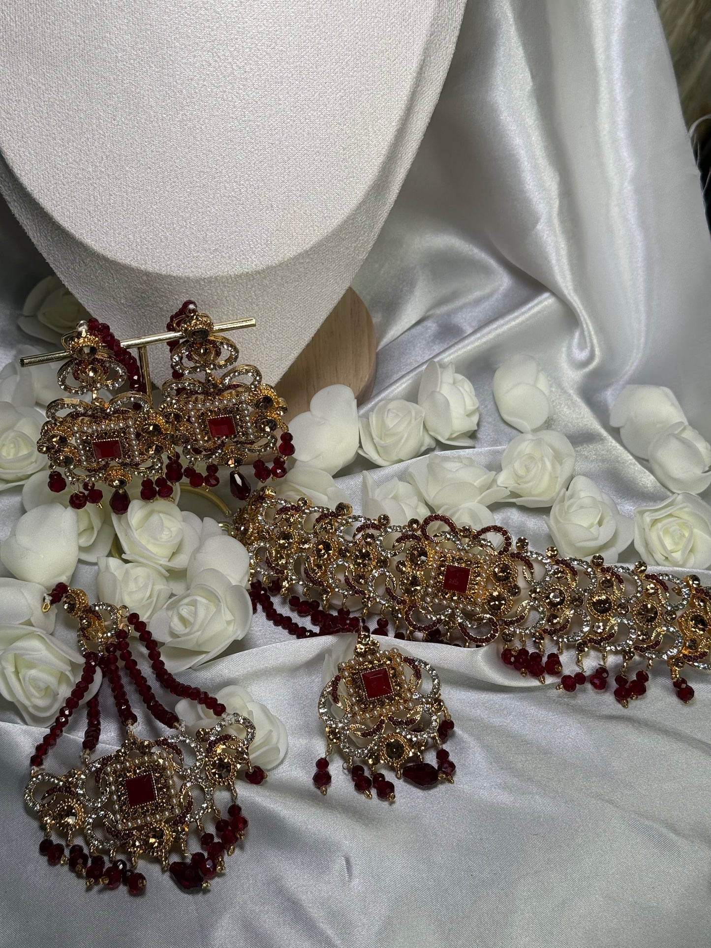 Gulrukh - Choker with Jhumar 4 Colours available