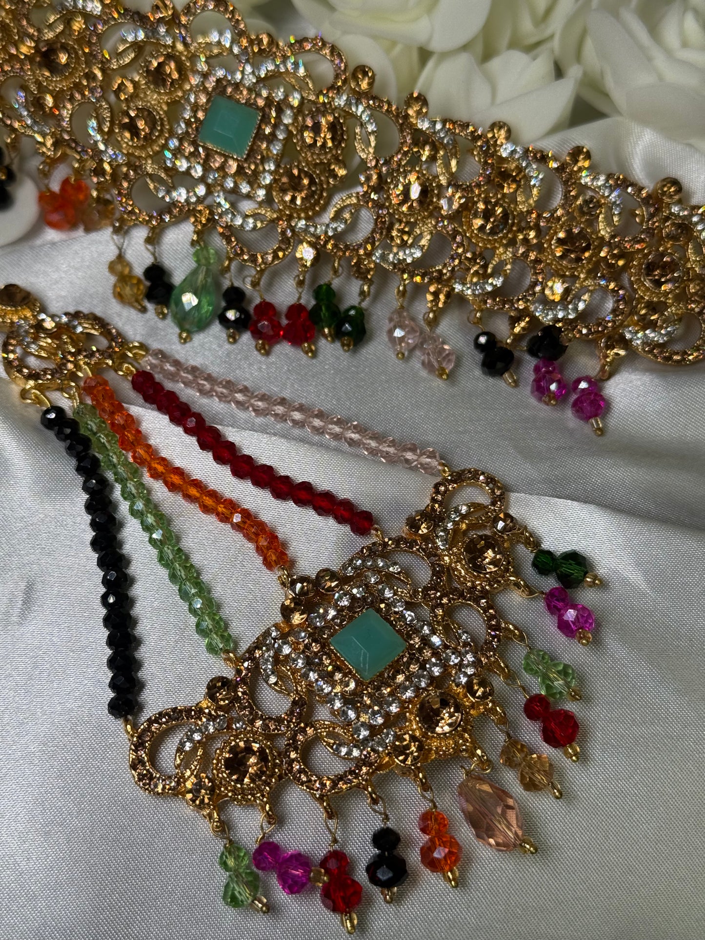 Gulrukh - Choker with Jhumar 4 Colours available