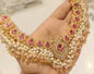 AMIRA - 6 pieces Bridal set | includes Mala, Necklace, Choker, Jhumar, Jhumke & Tikka | Colours available